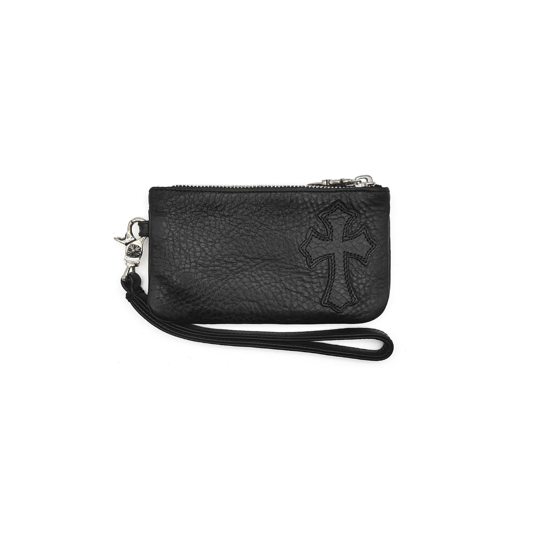 Chrome Hearts Chrome Hearts Leather Cross Patch Zip Wallet Size ONE SIZE - 1 Thumbnail