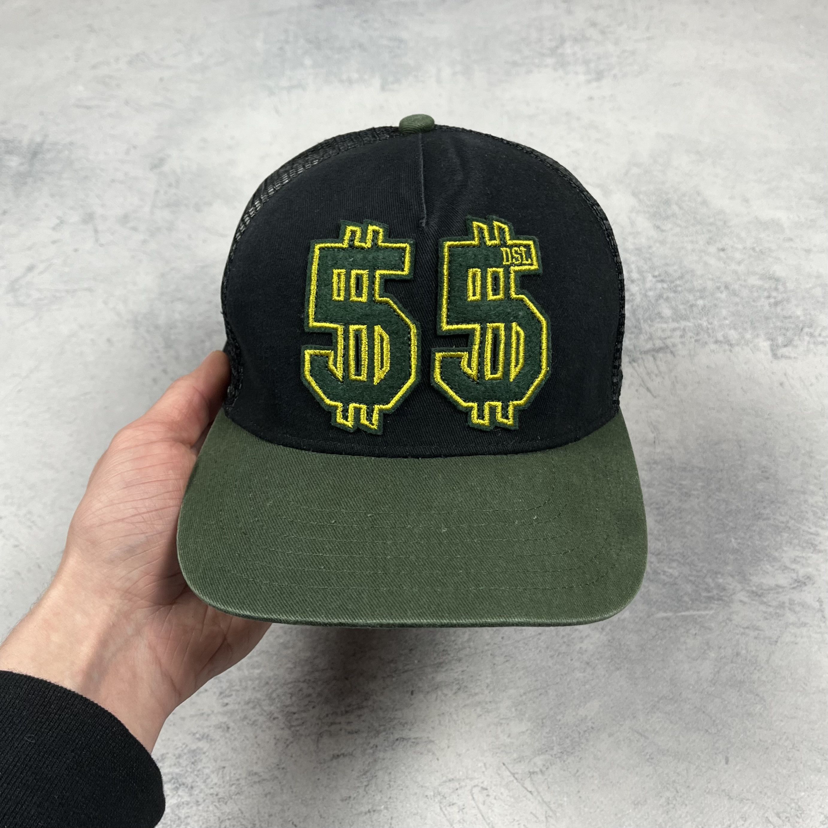 Diesel Diesel DSL55 Dollar Logo Trucker Cap Size ONE SIZE - 2 Thumbnail