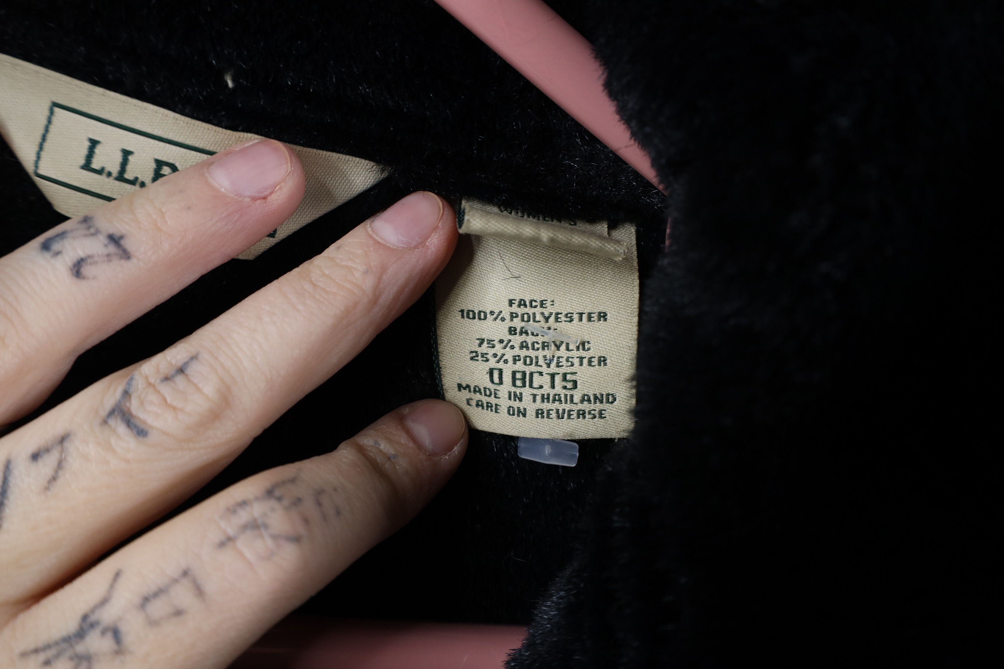 L.L. Bean × Vintage Vintage LL Bean Flower Pennylane Plush Jacket Black Size M / US 6-8 / IT 42-44 - 11 Thumbnail