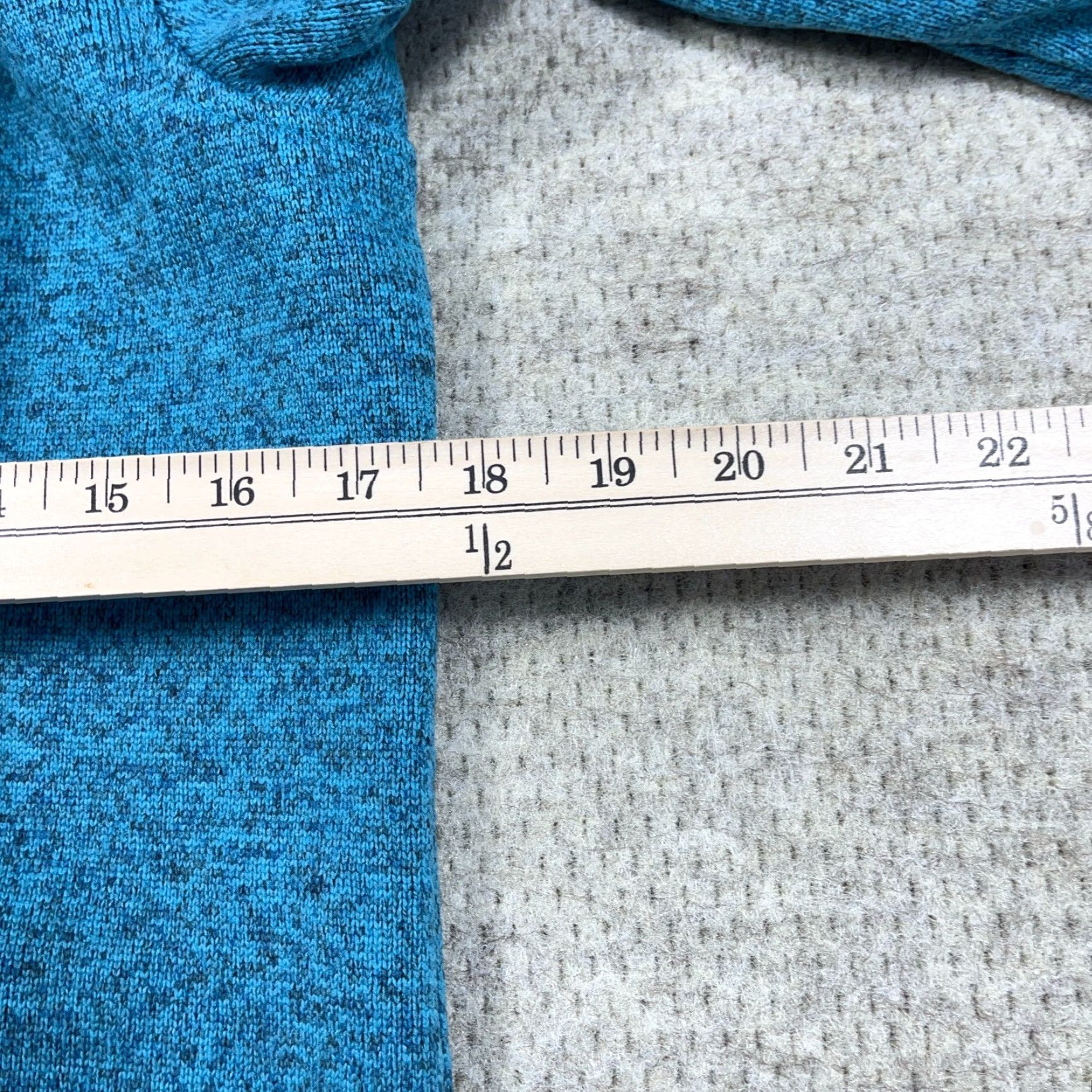 Vintage LL Bean Sweater Women Small Light Blue Pullover Snap T Pockets Heather Ladies Size S / US 4 / IT 40 - 7 Thumbnail