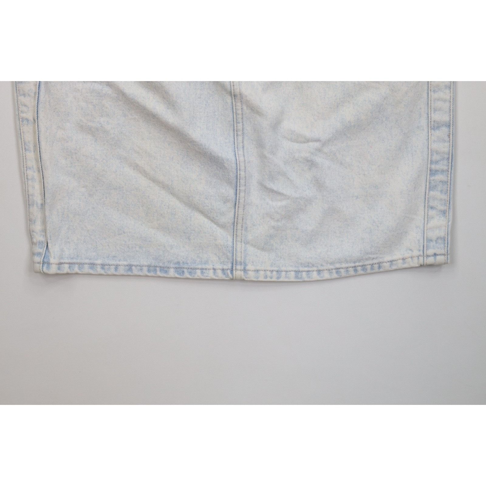 Vintage Vintage 90s Streetwear Faded Acid Wash Denim Jean Skirt Size 28" / US 6 / IT 42 - 4 Thumbnail
