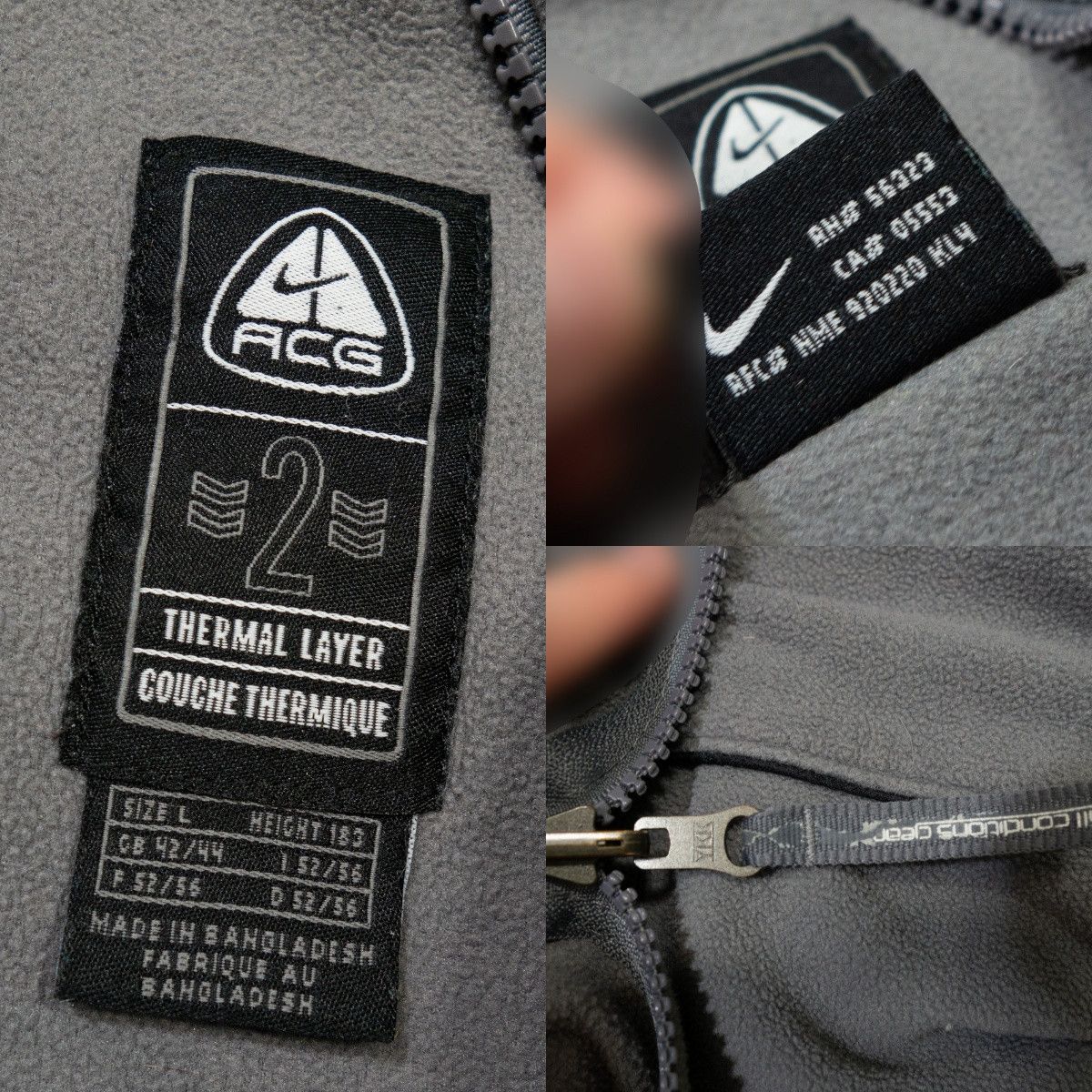 Nike ACG 00s Logo Fleece Thermal Layer 2 Base Layer Jacket Size US L / EU 52-54 / 3 - 9 Thumbnail