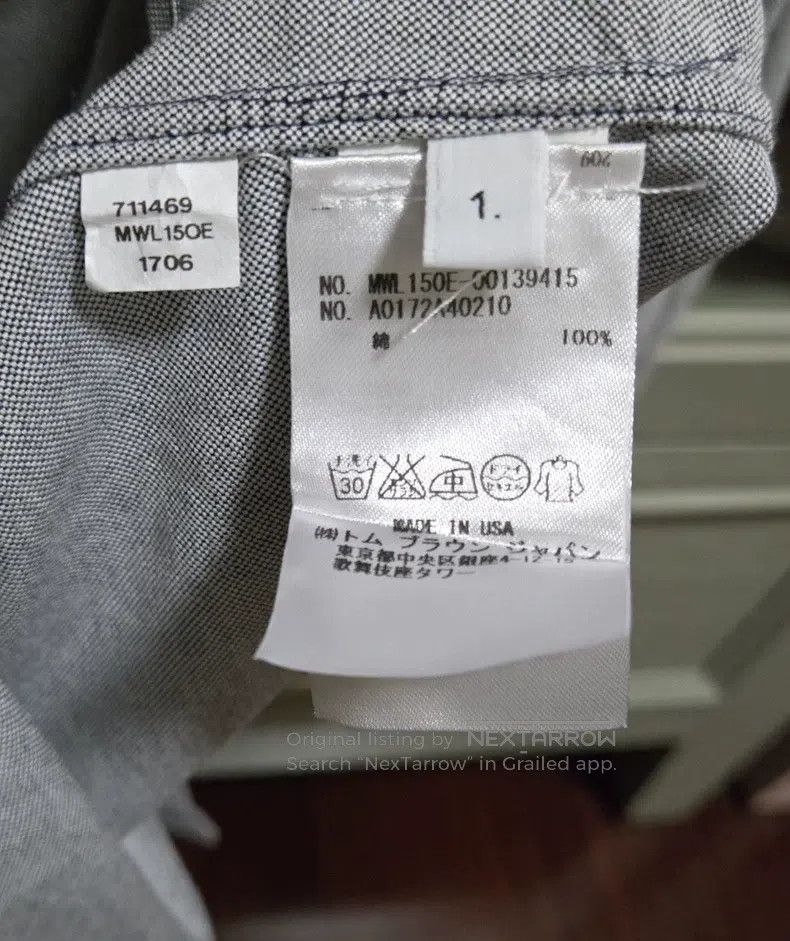 Thom Browne Thom Browne Tall collar long-sleeved shirt Size US S / EU 44-46 / 1 - 4 Thumbnail