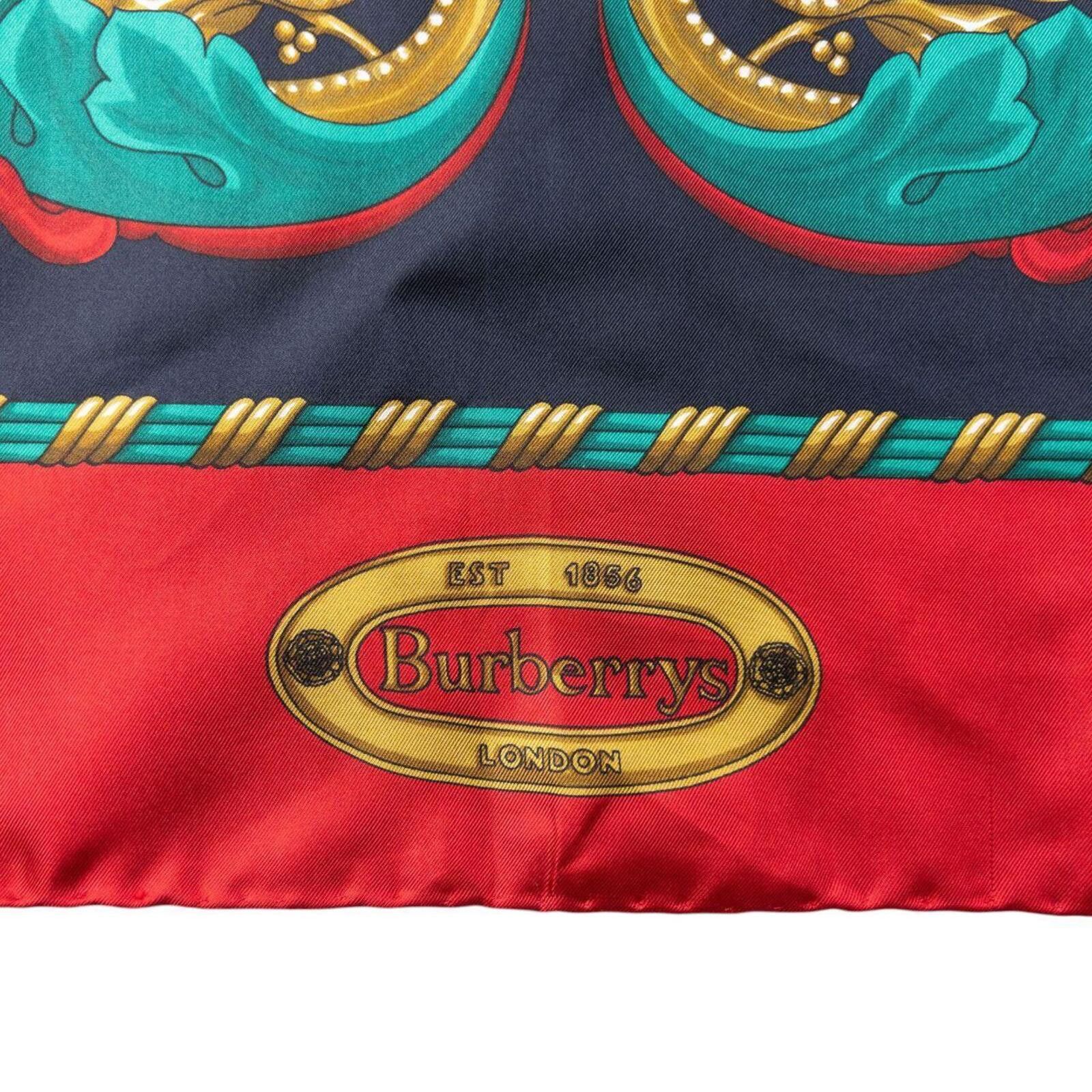 Burberry Vintage 80s Burberry Print Silk Scarf Size ONE SIZE - 4 Thumbnail