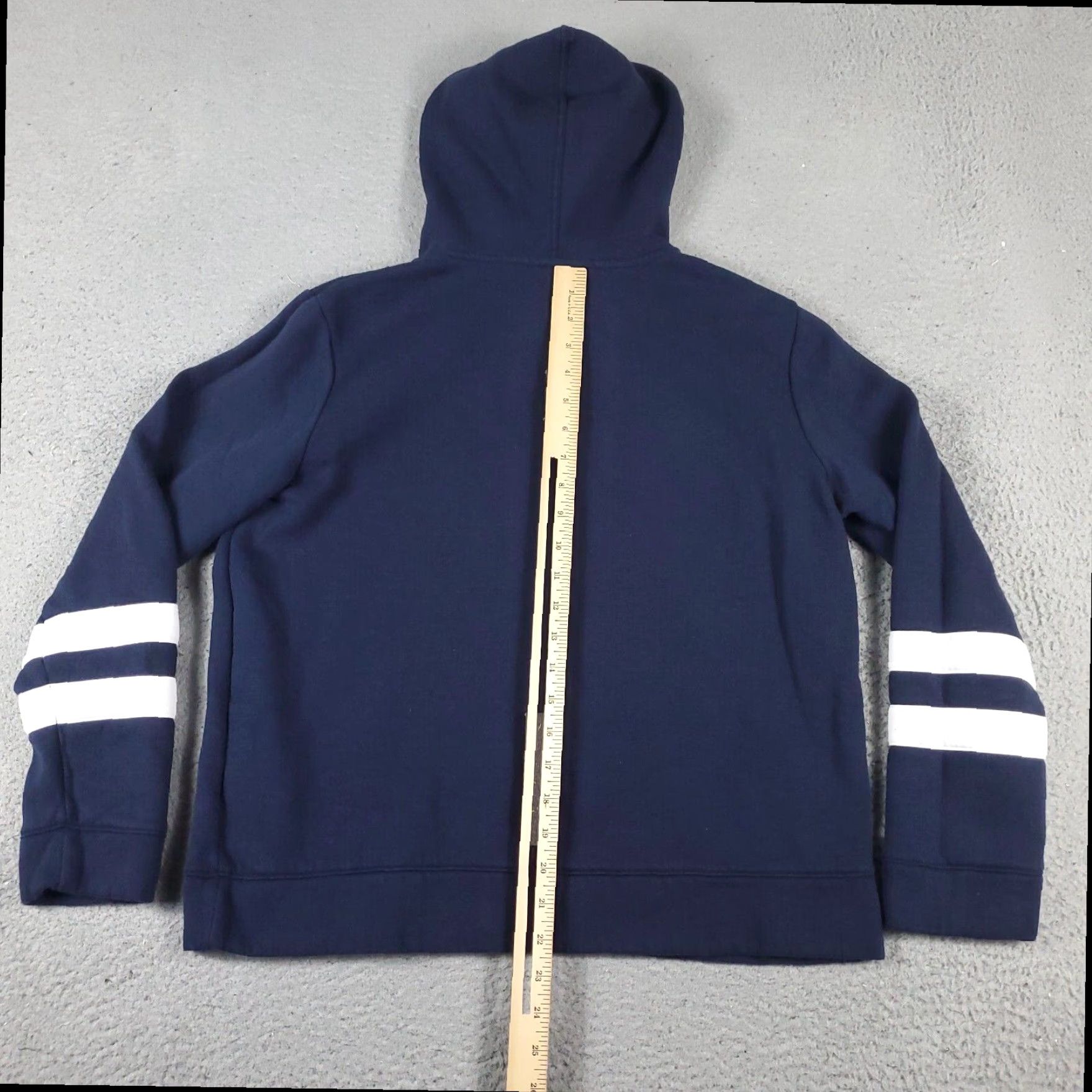 Nautica Nautica Blue Pullover Hoodie Sweatshirt Womens Small Fleece Cotton Blend Size S / US 4 / IT 40 - 5 Thumbnail
