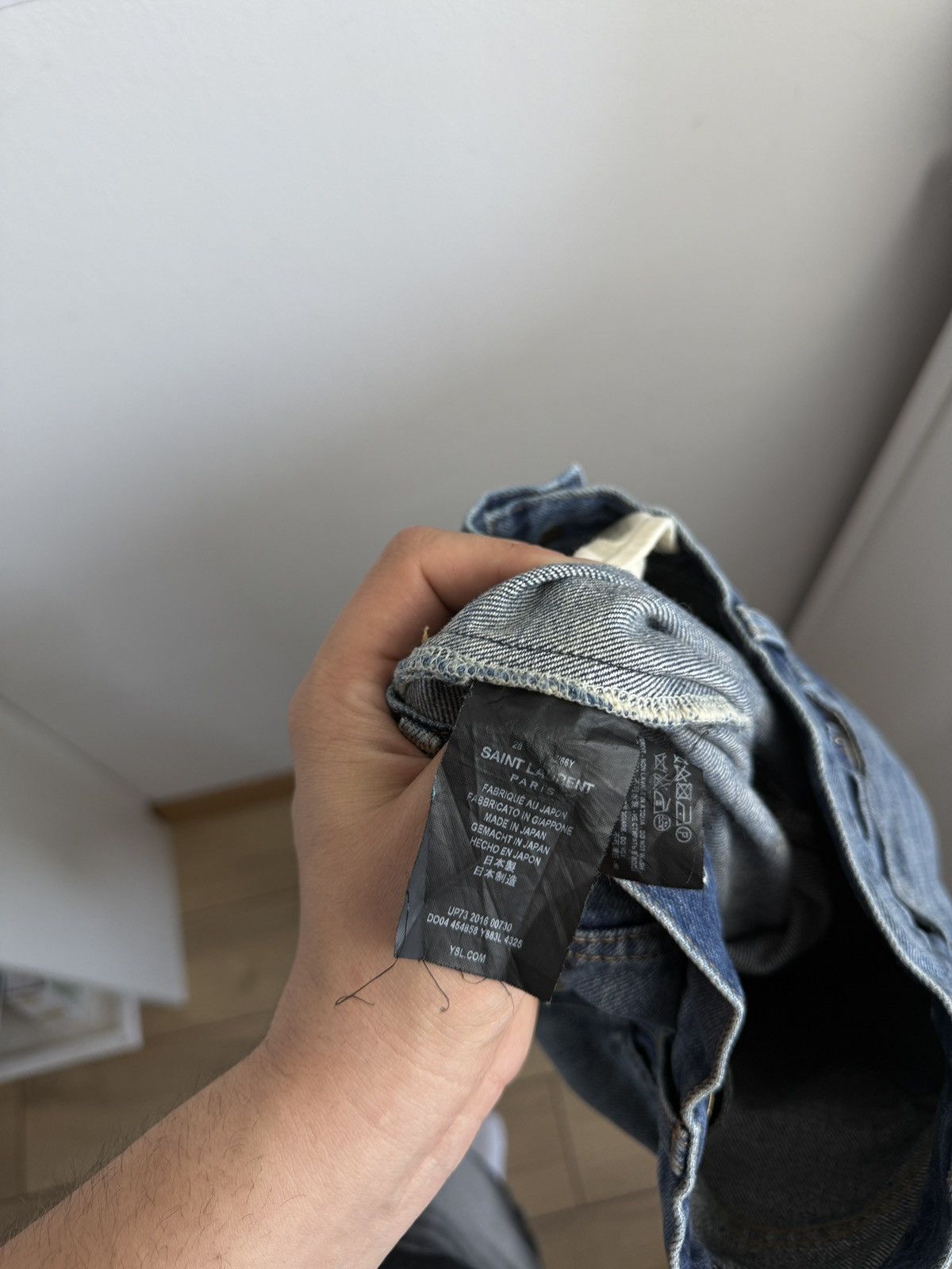 Saint Laurent Paris Saint Laurent washed denim pants 28 avantgarde archive YSL Size US 28 / EU 44 - 8 Thumbnail