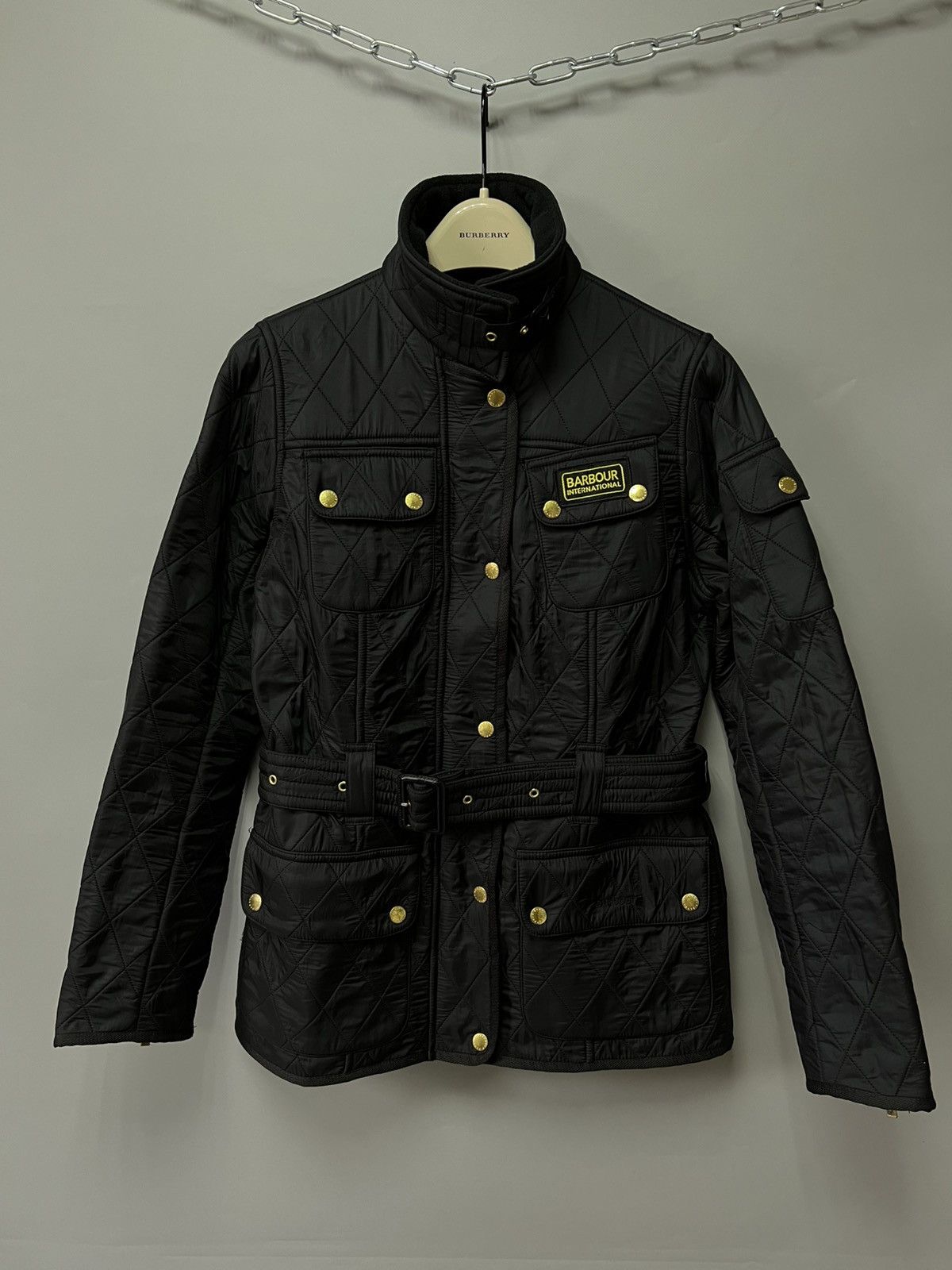 Barbour BARBOUR INTERNATIONAL Polar Quilted Jacket Belted Black Size M / US 6-8 / IT 42-44 - 1 Thumbnail