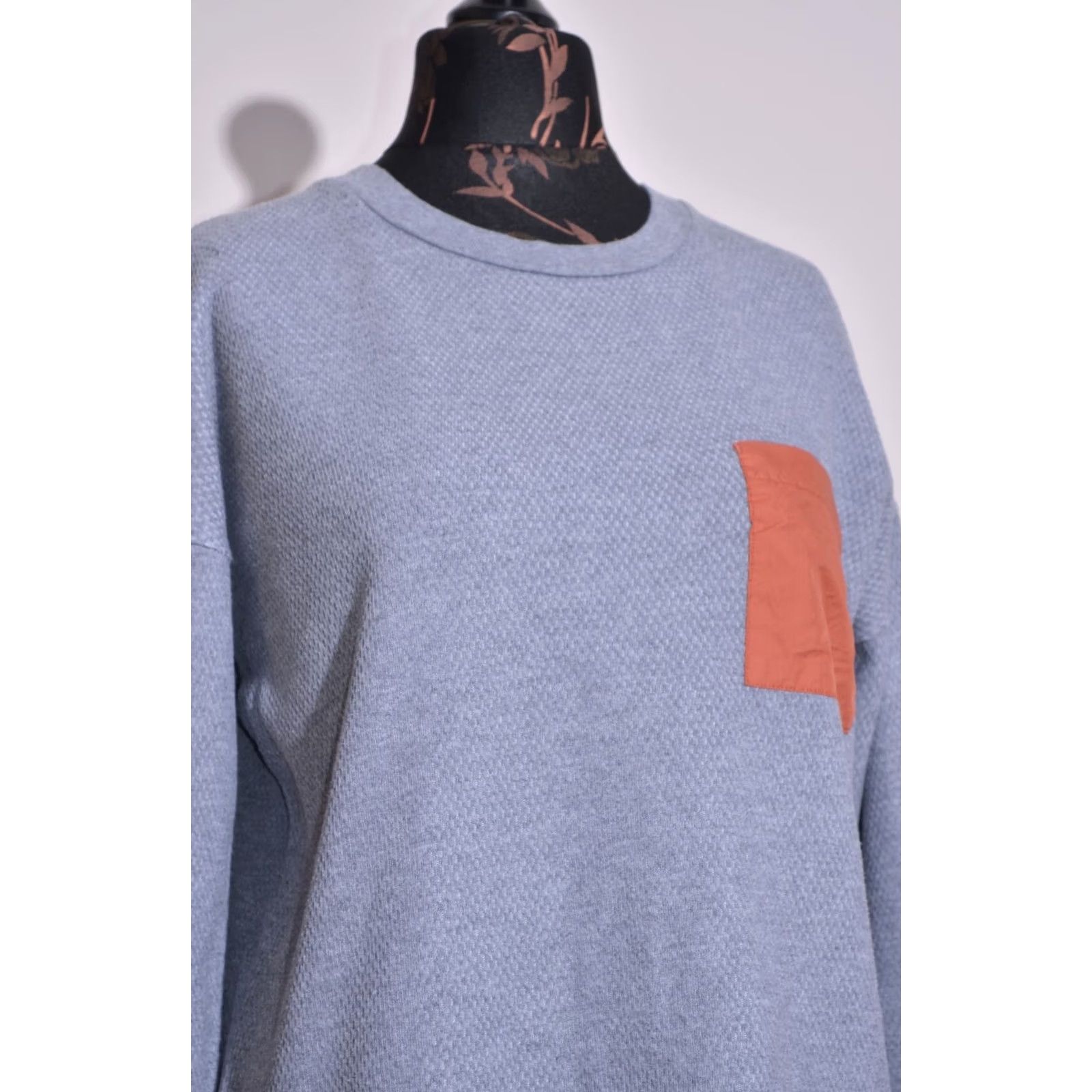 Vintage VINTAGE Global Work Jumper Ladies Grey Cotton Light Boxy Size M Shirt Womens Size M / US 6-8 / IT 42-44 - 2 Thumbnail