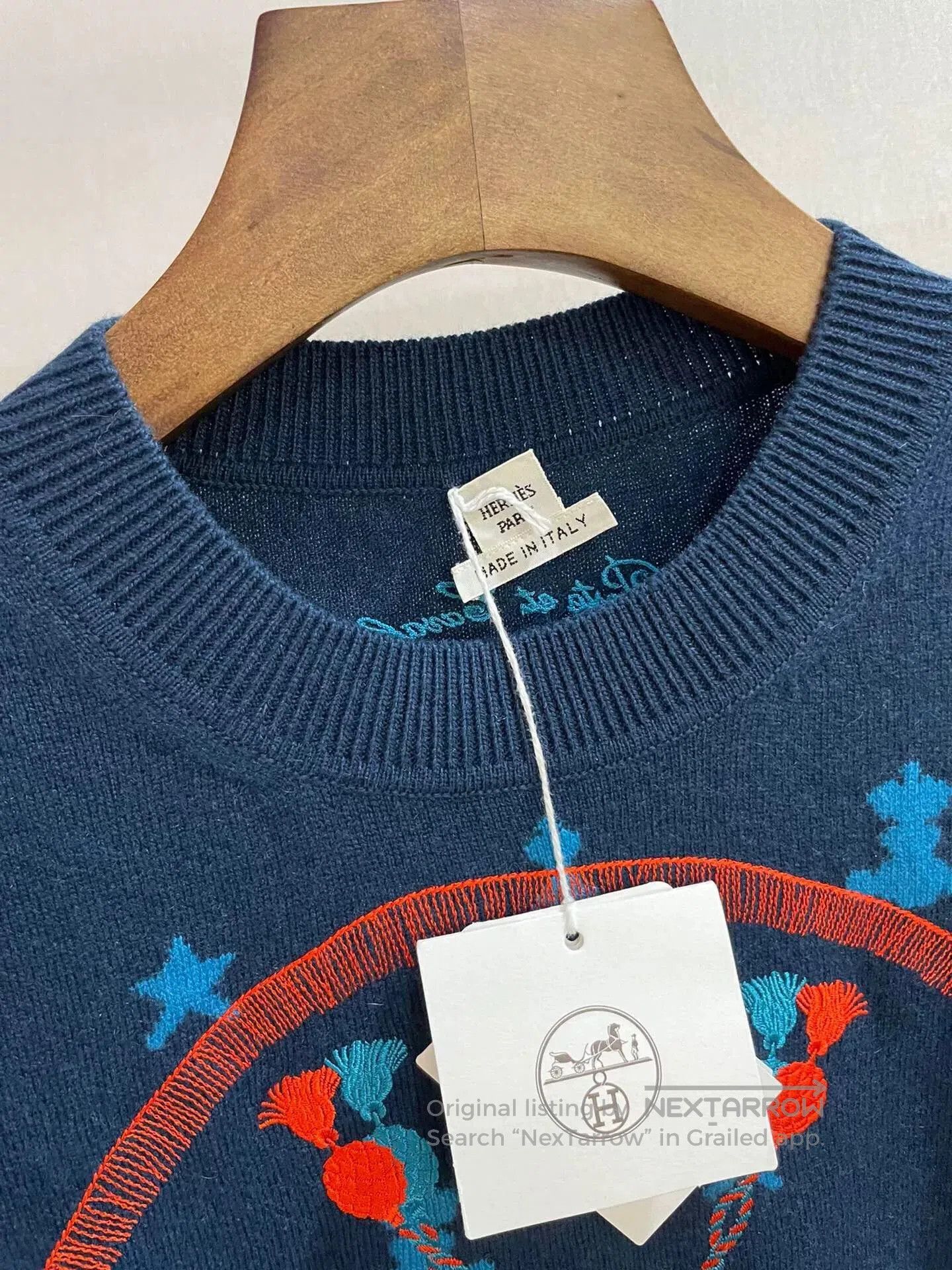 Hermes embroidered cashmere sweater by hermes. Size US S / EU 44-46 / 1 - 2 Thumbnail