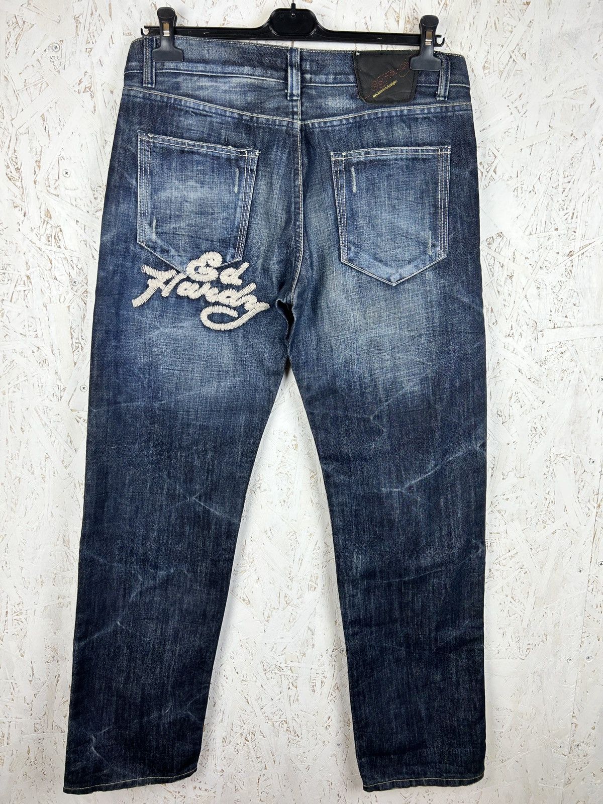 Christian Audigier Vintage Ed Hardy Christian Audigier Tattoo Embroidery Jeans Size US 36 / EU 52 - 5 Thumbnail