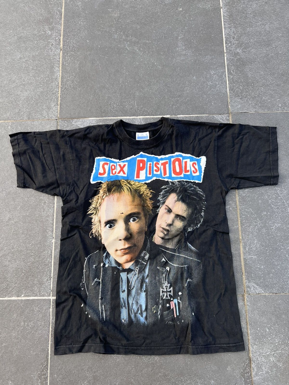 image of Band Tees x Seditionaries Vintage Sex Pistols 90's T Shirt in Black, Men's (Size XL)