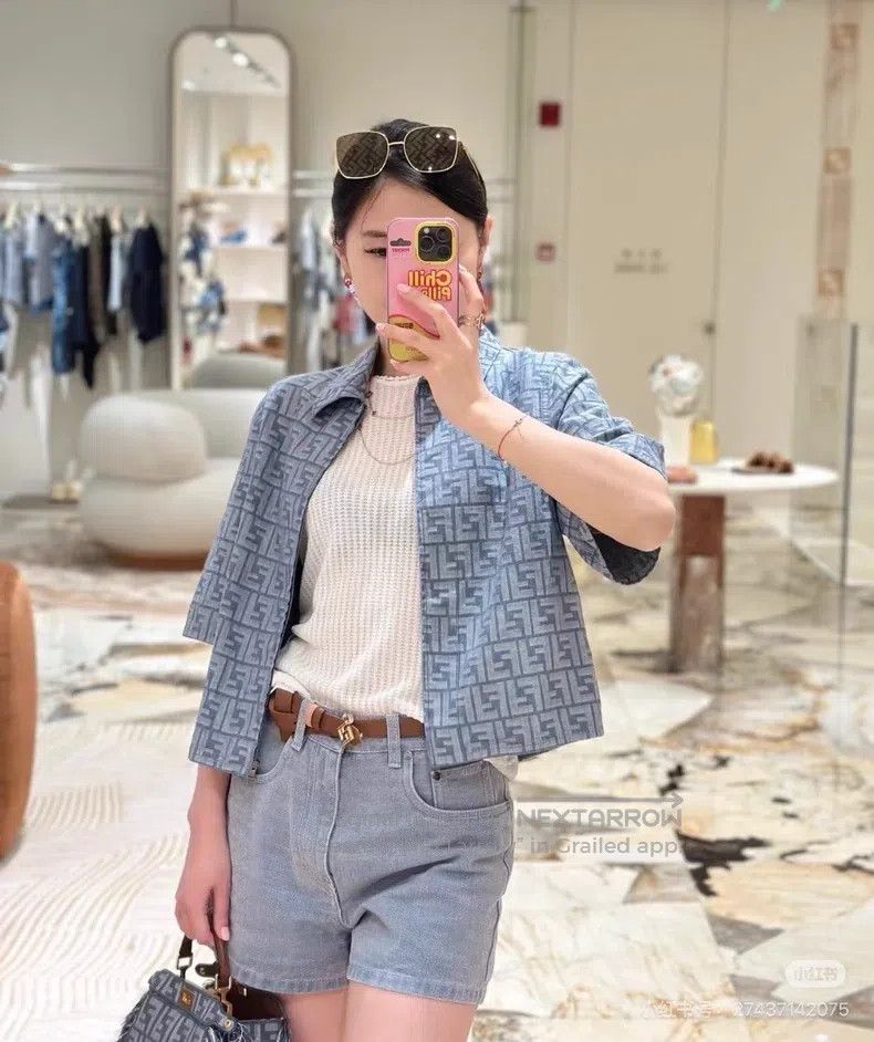 Fendi Fendi Spring/Summer 2025 Denim Jacket Size XS / US 0-2 / IT 36-38 - 5 Thumbnail