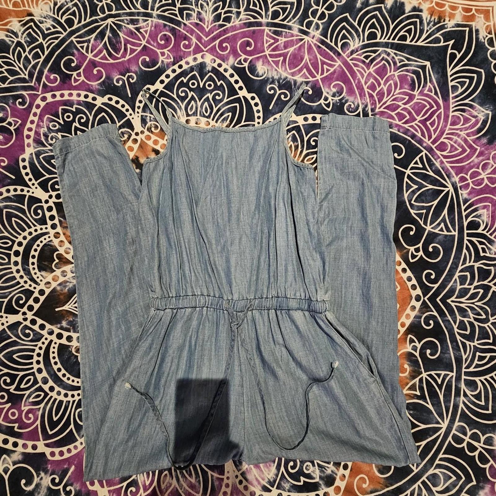 Designer Women's Light Weight Denimn Jumpsuit Size 32" / US 10 / IT 46 - 8 Thumbnail