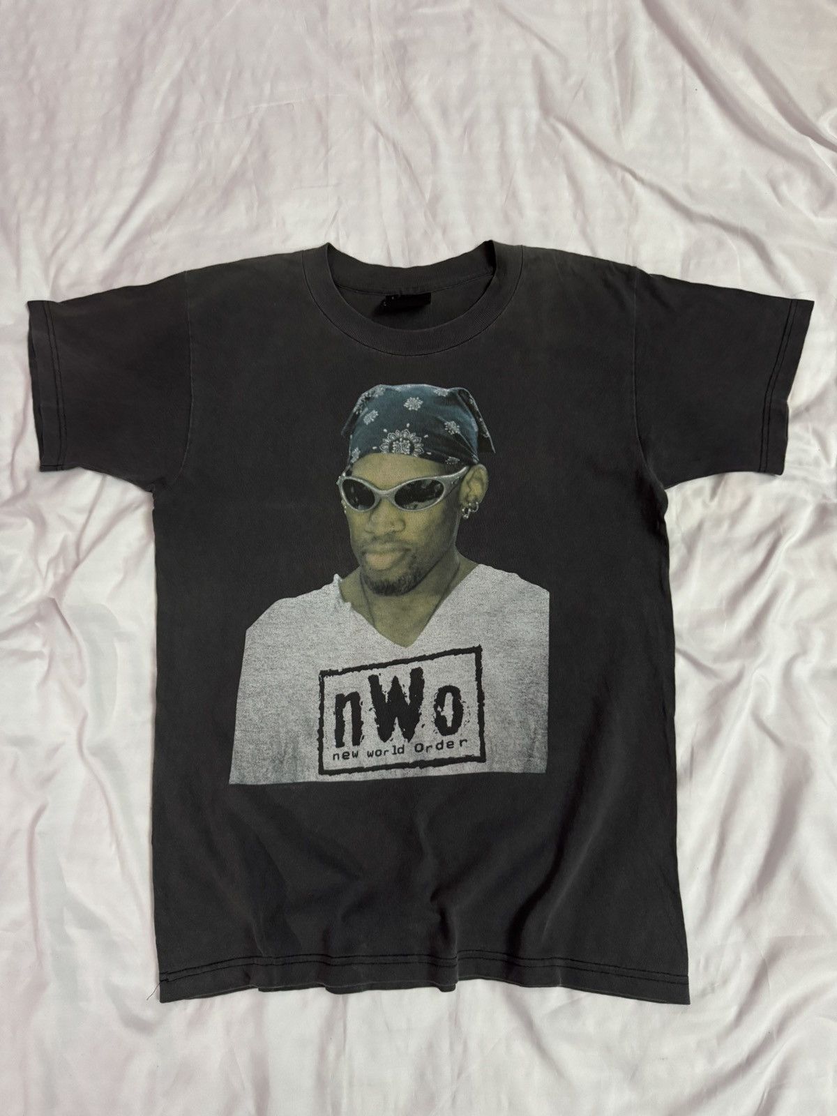nWo ロッドマンTシャツ 黒 男女兼用 デニスロッドマンTシャツRODMAN Tシャツ（黒）の通販