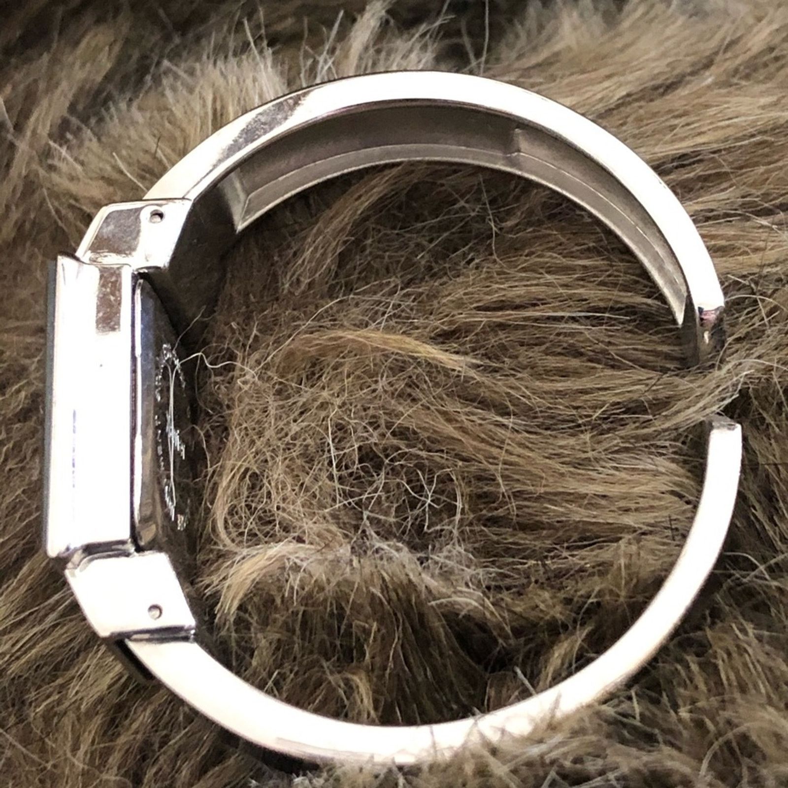 Xavier Xavier metallic blue silver plated cuff watch Size ONE SIZE - 3 Thumbnail
