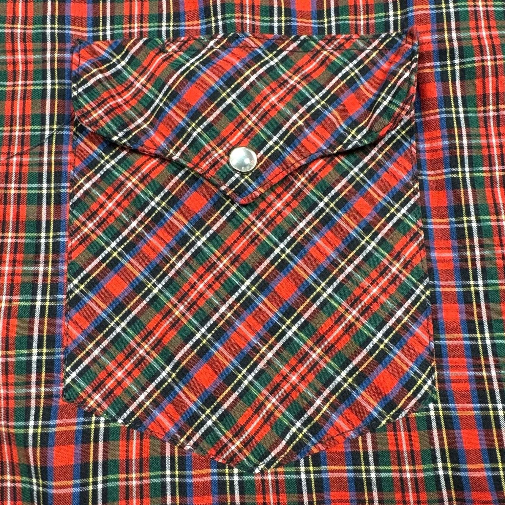 Vintage VINTAGE Pearl Snap Western Shirt Men's 17.5/35 Red Long Sleeve Cowboy Ruddock Cotton Blend Plaid Shirt Mens Swing Cadence Size US XXL / EU 58 / 5 - 4 Thumbnail