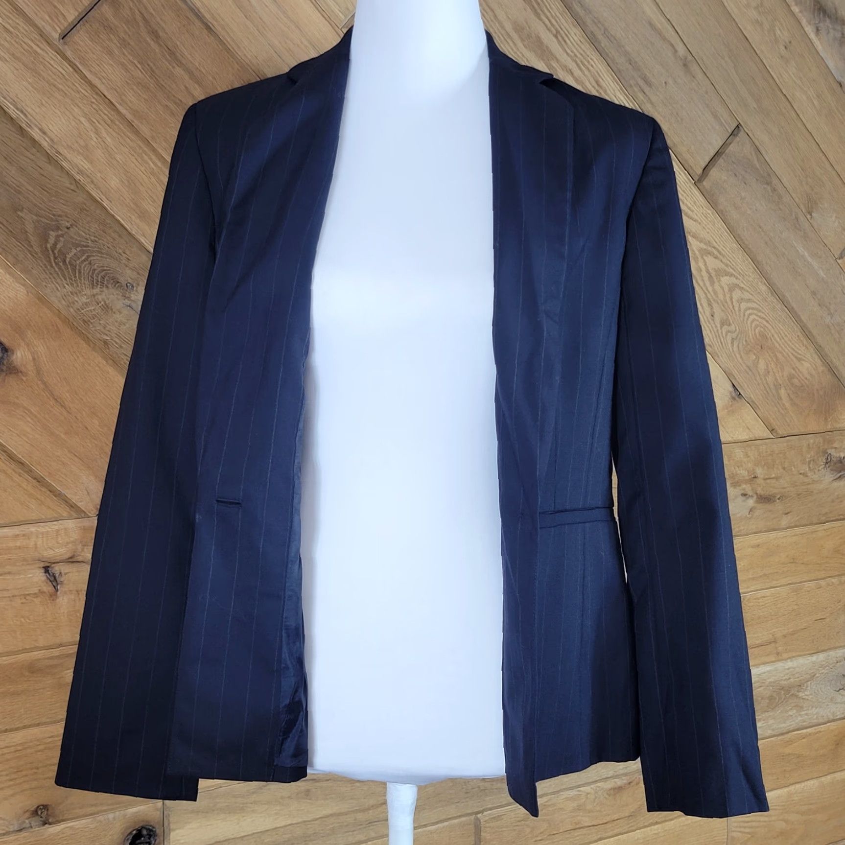 Brooks Brothers Brooks Brothers Womens Blazer Jacket One-Button Striped Black Size 8 Wool Casual Formal Suiting Jacket Womens Blazer Mens? Size M / US 6-8 / IT 42-44 - 6 Thumbnail