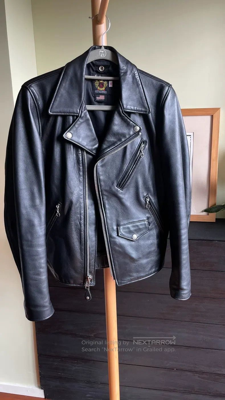 Schott Schott 228us leather coat Size US XXS / EU 40 - 1 Thumbnail