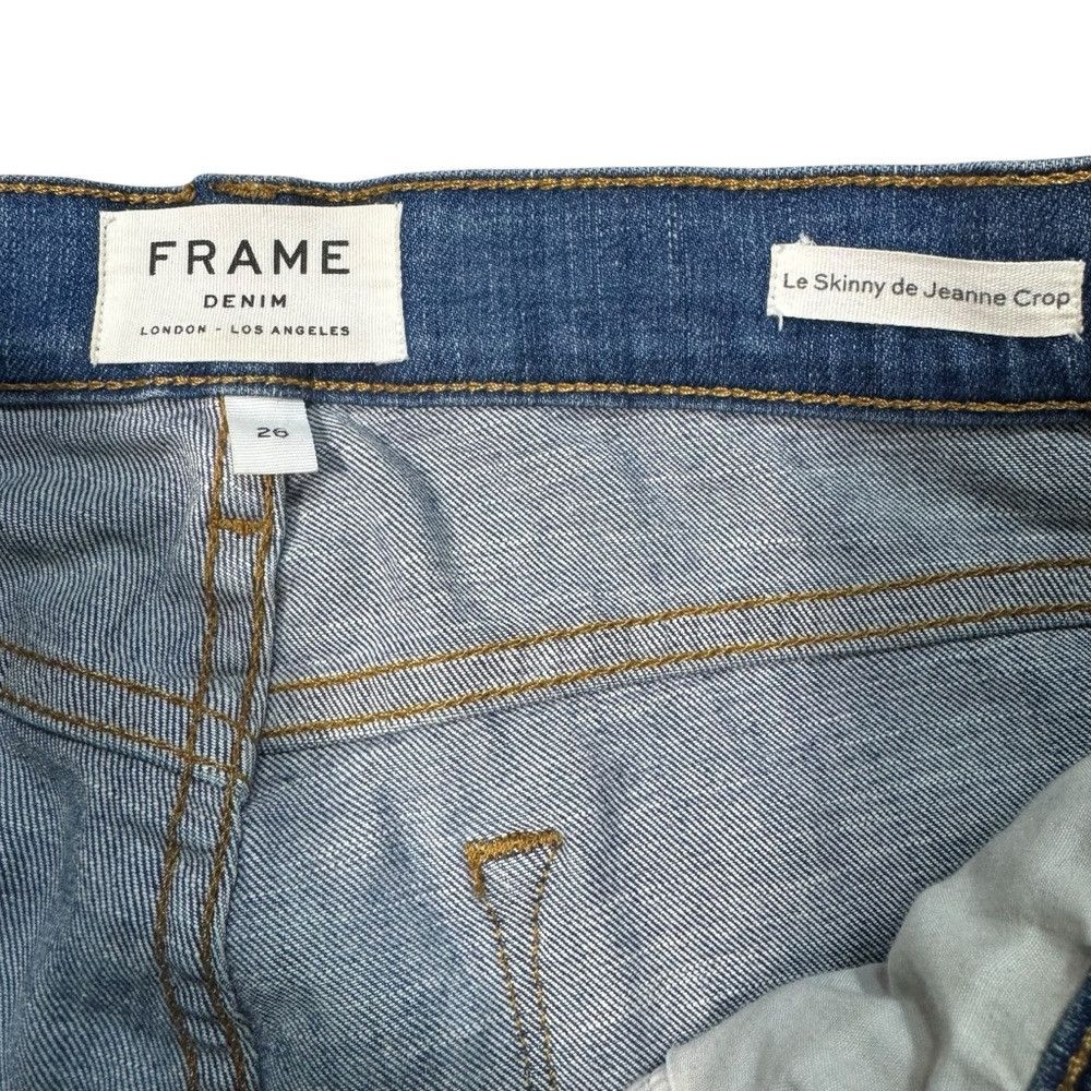 Frame FRAME Le Skinny De Jeanne Raw-Edge Skinny Jeans in Odyssey Size 26" / US 2 / IT 38 - 5 Thumbnail