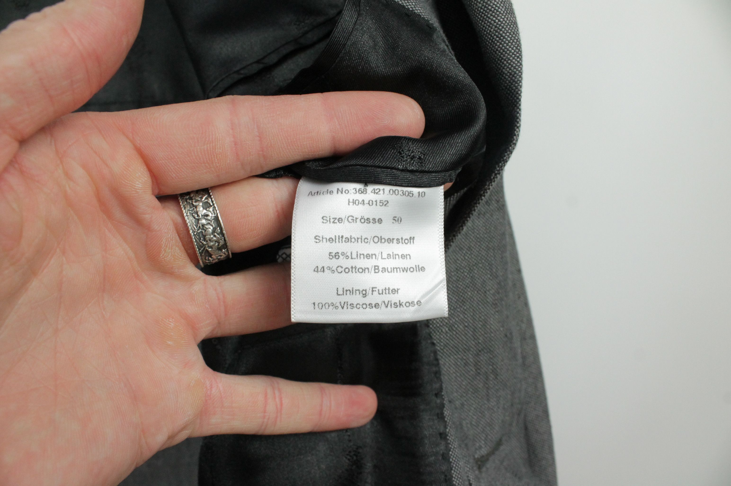 NAVYBOOT NAVYBOOT Gray Cotton Linen Sport Coat Blazer Jacket Size US M / EU 48-50 / 2 - 9 Thumbnail