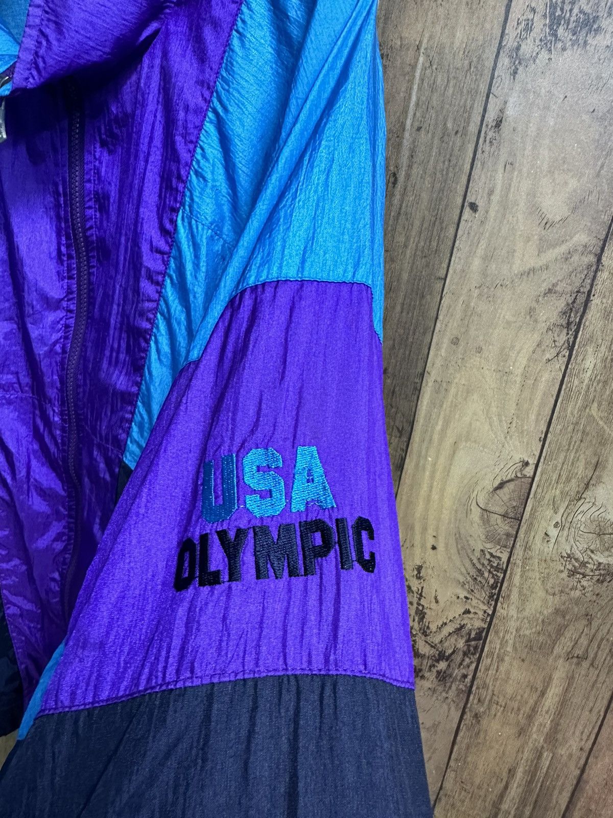Sports Specialties Vintage Usa Olympic Jc Penny Nylon Zipper Jacket Z07 Size US L / EU 52-54 / 3 - 3 Thumbnail