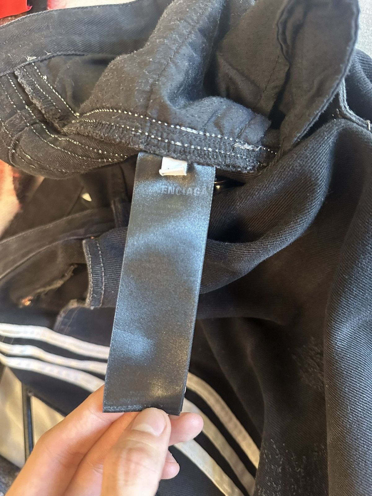 Adidas × Balenciaga SS/23 Runway Balenciaga Adidas Jeans Size US 30 / EU 46 - 12 Thumbnail