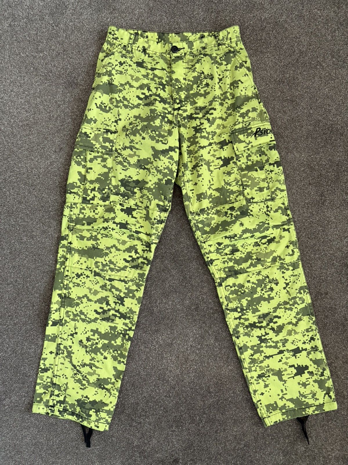Psychworld Psychworld Neon Camo Cargo Pants Size US 30 / EU 46 - 1 Thumbnail