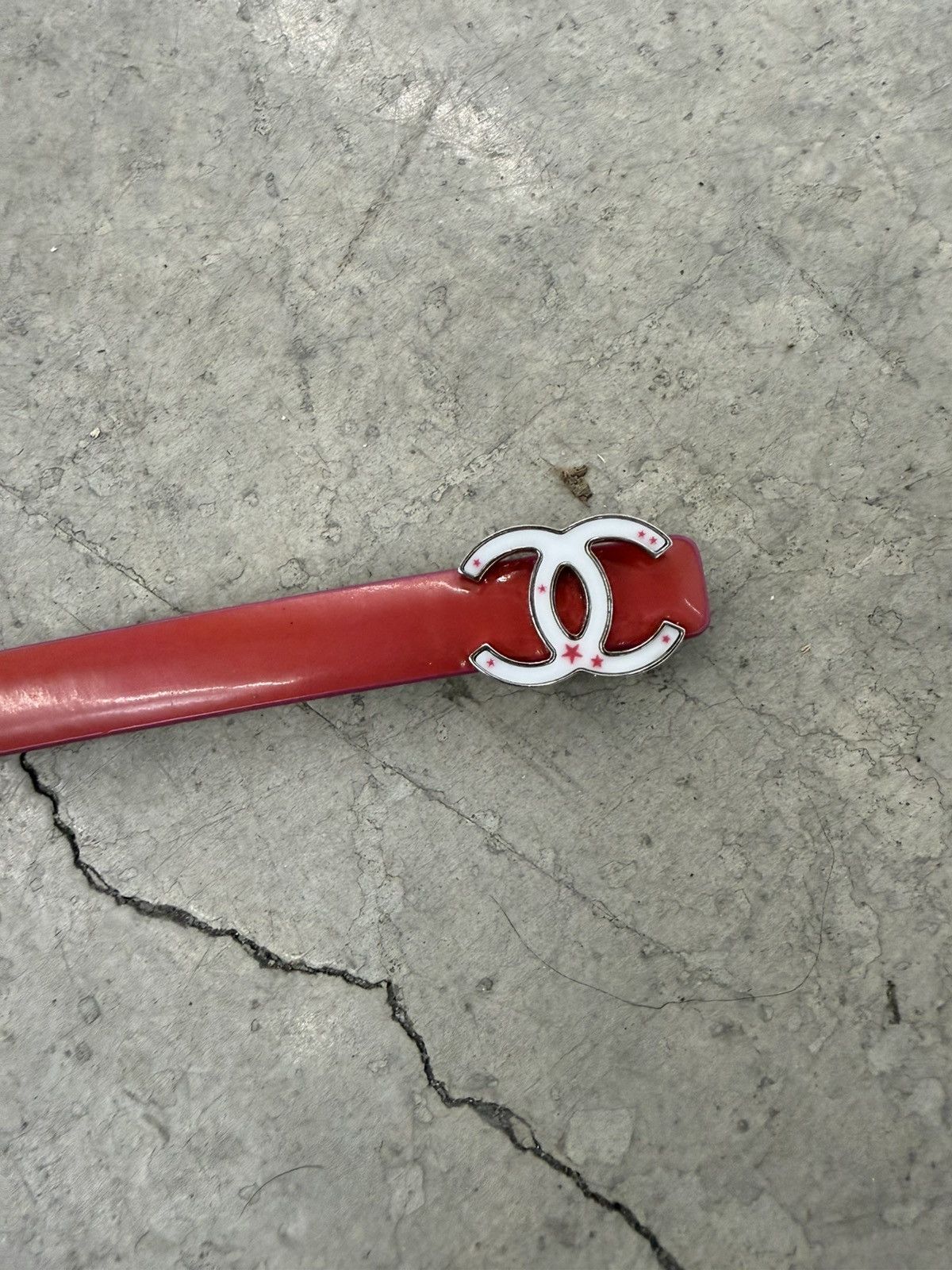 Chanel CHANEL STAR MONOGRAM LEATHER BELT Size ONE SIZE - 3 Thumbnail