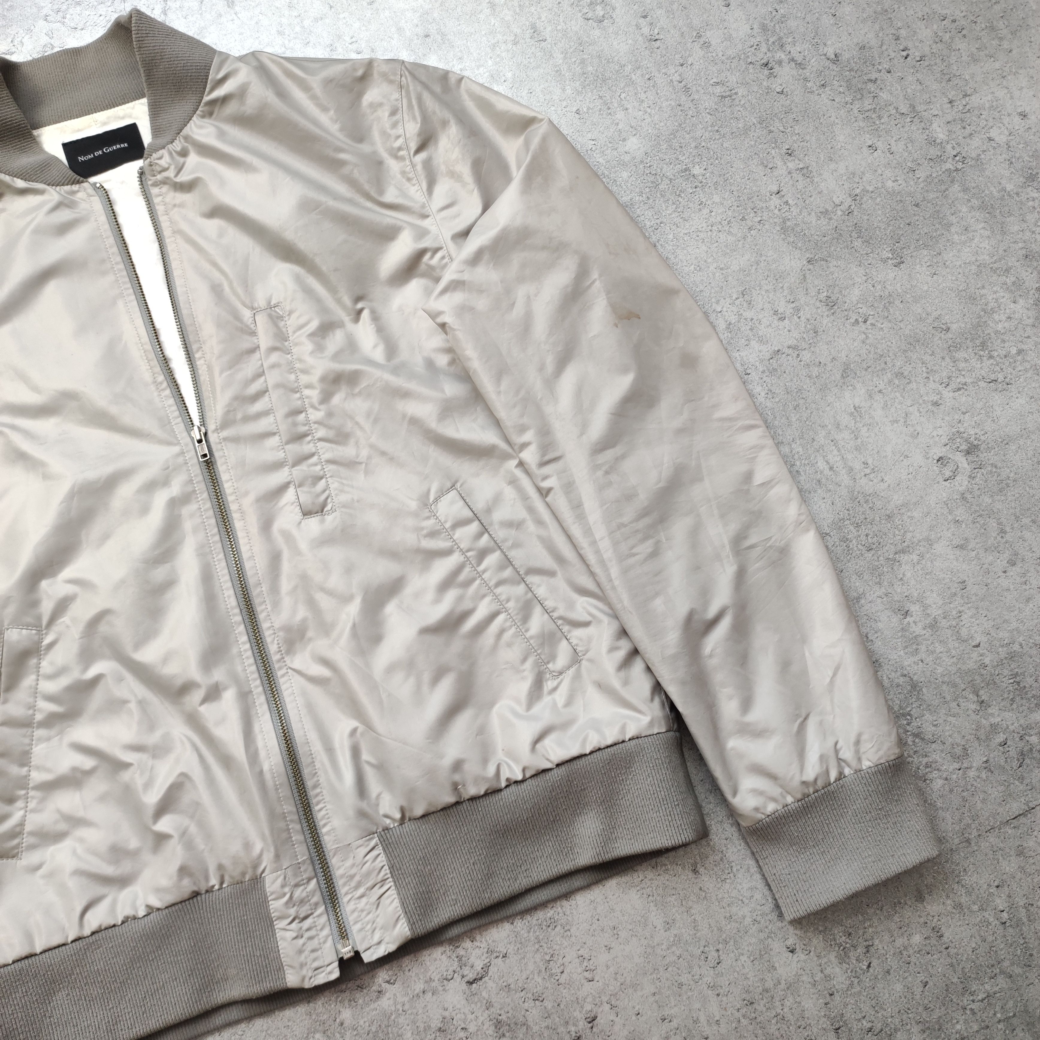 Japanese Brand × Nom De Guerre Nom De Guerre Archival Light Silver Bomber Harington Jacket Size US M / EU 48-50 / 2 - 3 Thumbnail