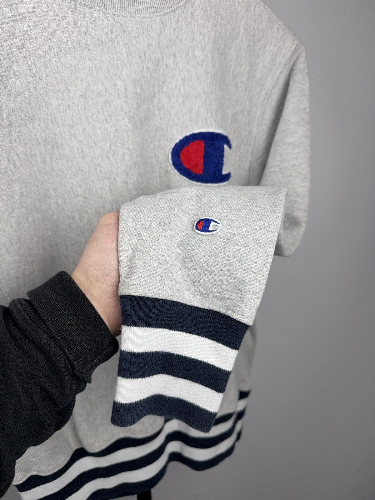 Champion Vintage Rare 90s Champion Reverse Weave Chenille C Crewneck Size US S / EU 44-46 / 1 - 6 Thumbnail