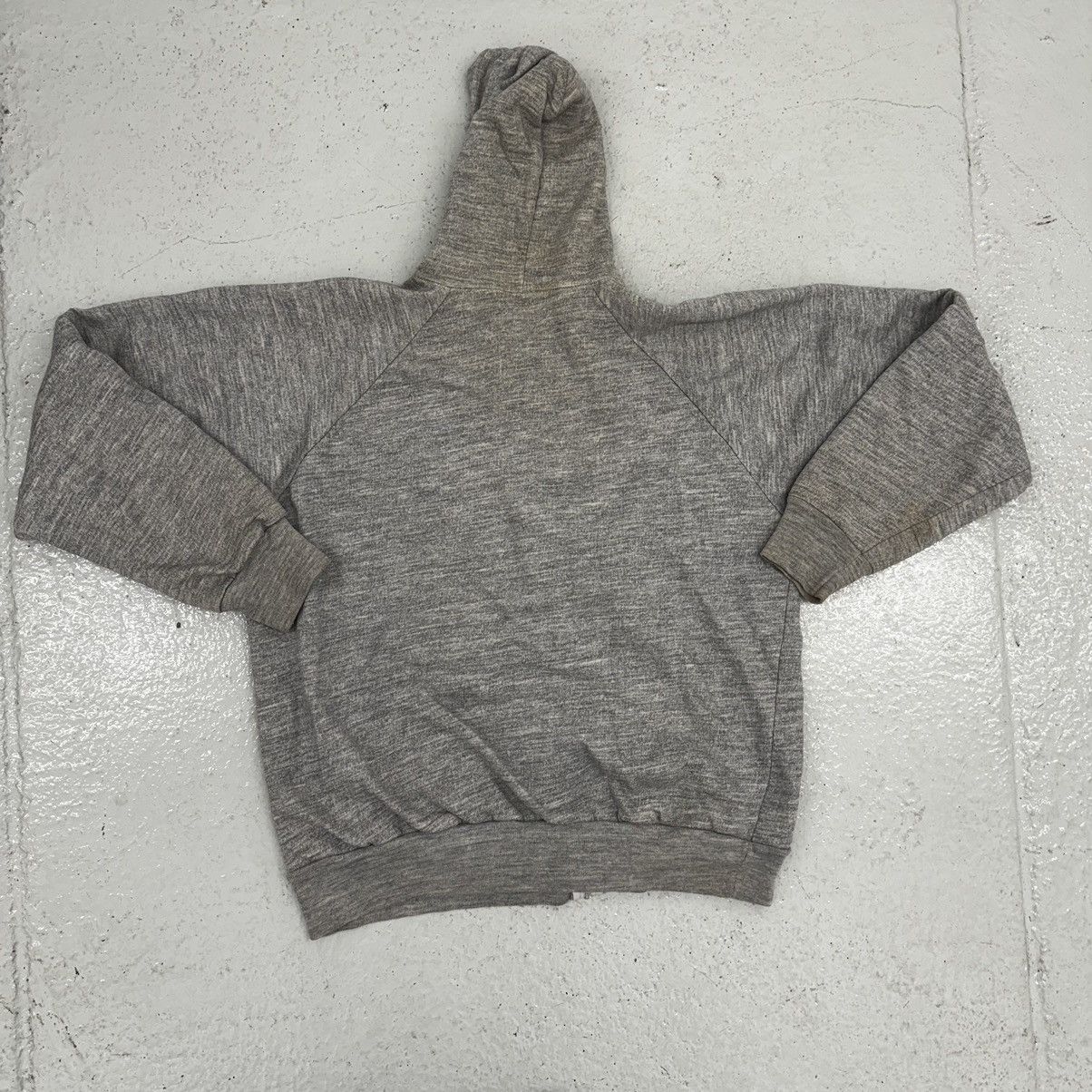 Vintage 1980s thermal lined grey hoodie size L Size US L / EU 52-54 / 3 - 2 Thumbnail