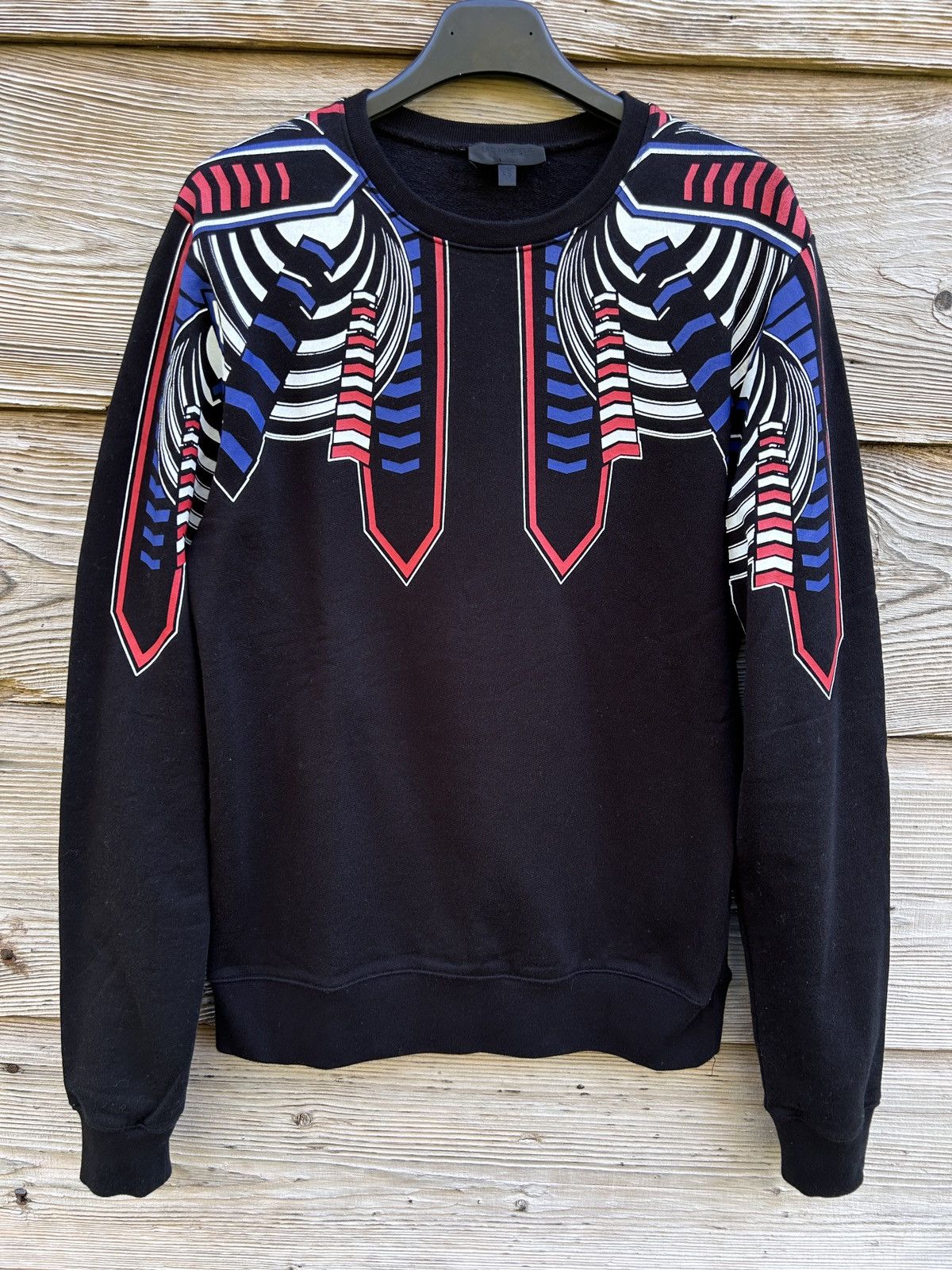 Les Hommes $RRP 890 Les Hommes Printed Scuba Sweatshirt Crewneck Black Size US XS / EU 42 / 0 - 1 Thumbnail