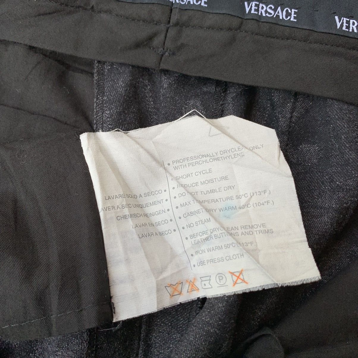 Versace × Versace Jeans Couture Versace Monogram Wool Pants Size US 28 / EU 44 - 9 Thumbnail