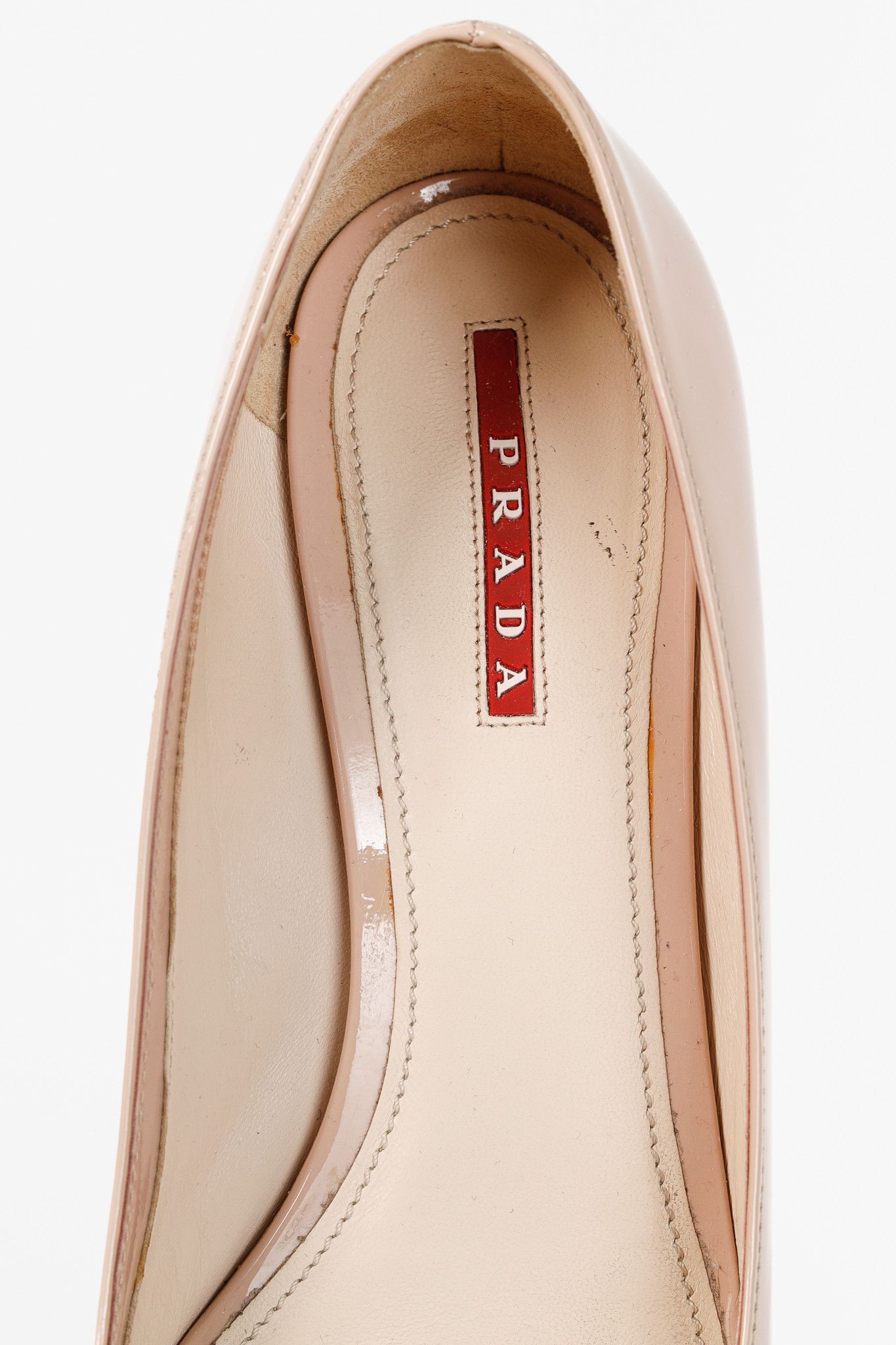 Prada Prada Blush Vernice Bow Pointed-Toe Wedges Size US 8 / IT 38 - 9 Thumbnail
