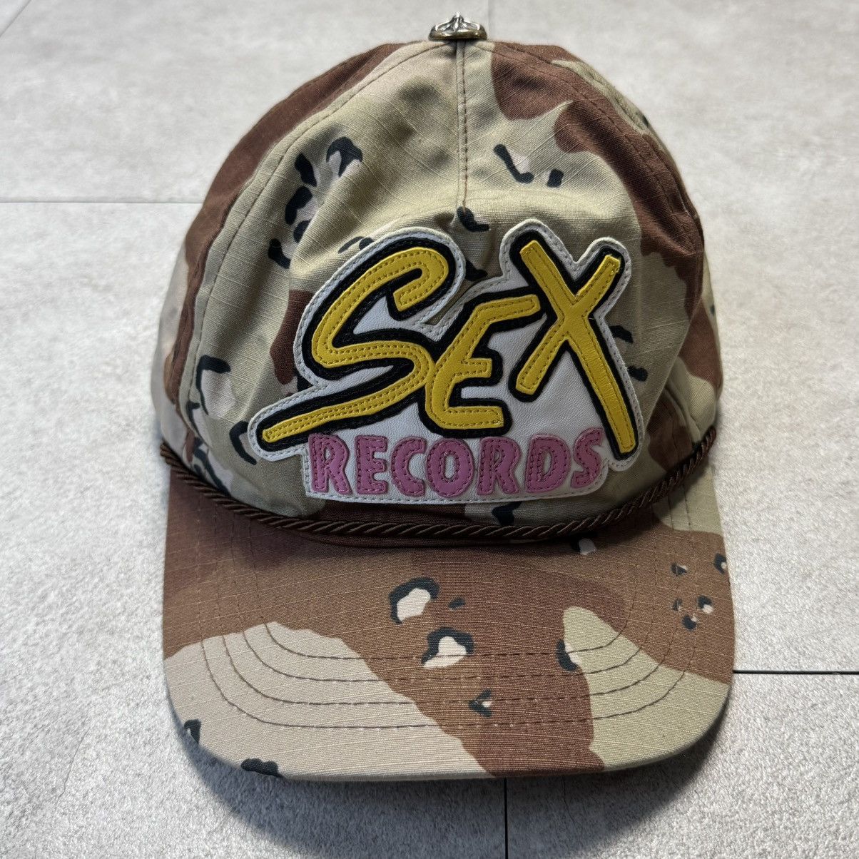 Chrome Hearts Chrome hearts Sex Records Leather Camo Cap Hat Size ONE SIZE - 2 Thumbnail