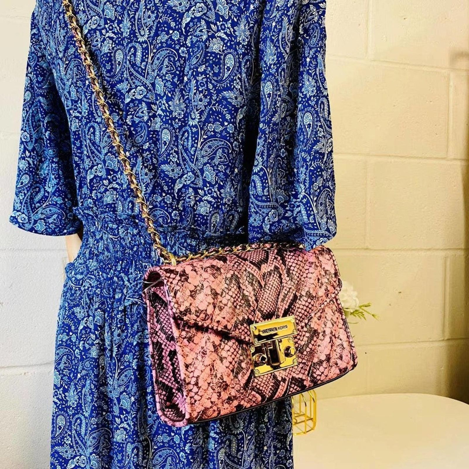 Michael Kors Michael Kors Rose 35S1GXOC1E Small Crossbody Bag Carnation Size ONE SIZE - 8 Thumbnail