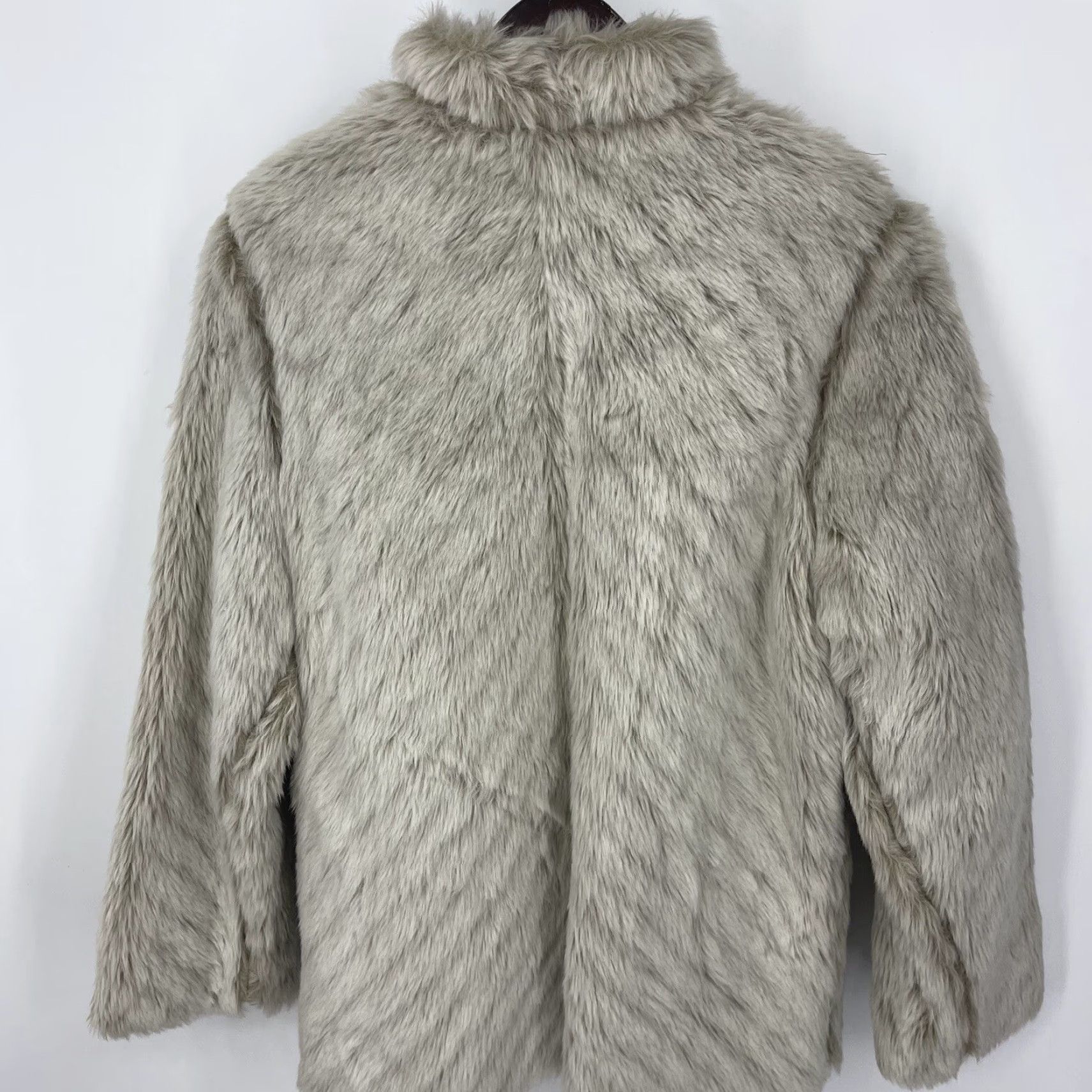 Vintage VINTAGE Jet Set California Faux Fur Coat S/M Beige Zip Read 90s Men/Women? (Note: must not add new info) Size S / US 4 / IT 40 - 4 Thumbnail