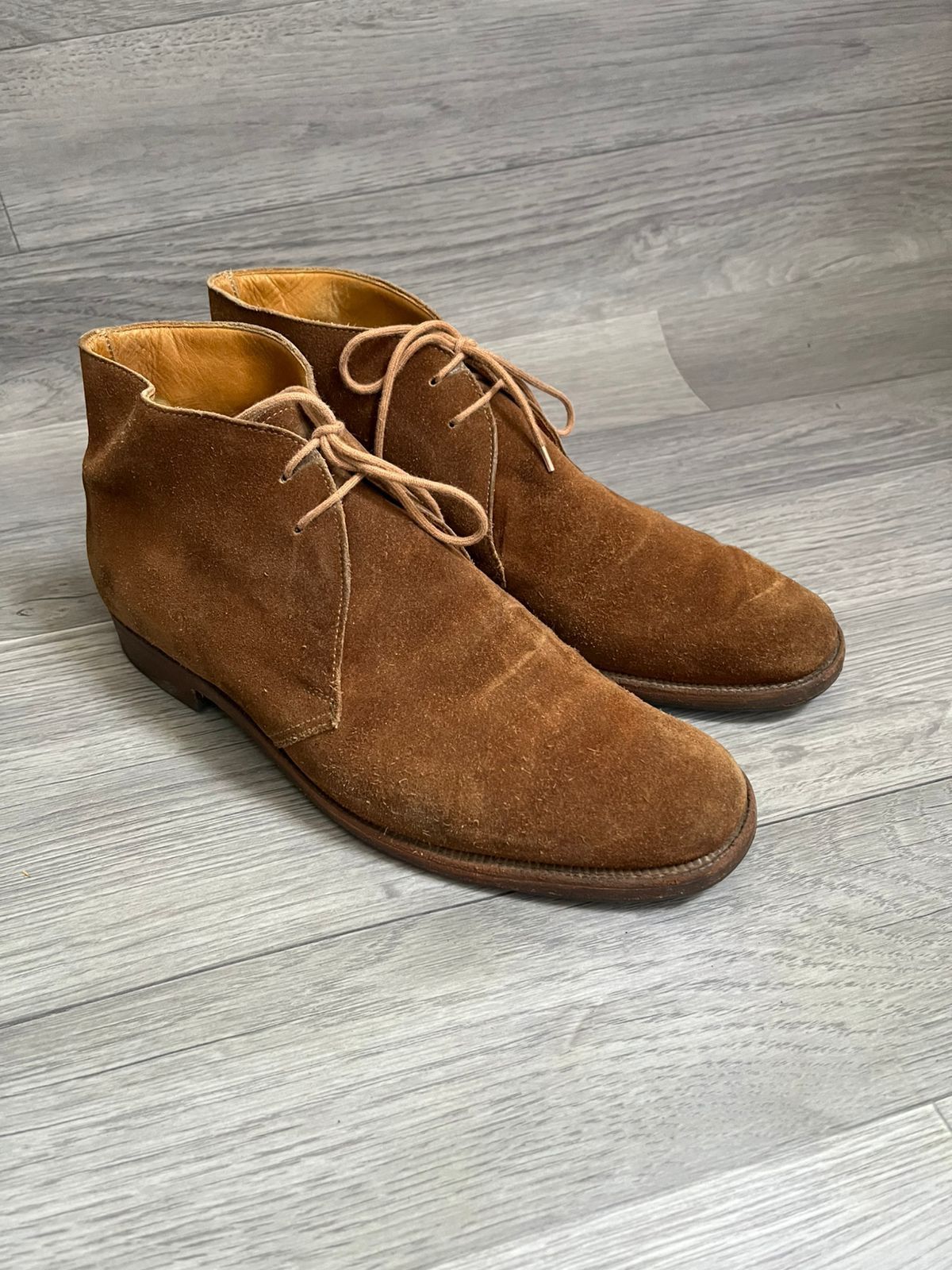 Crockett & Jones Crockett & Jones Chukka Brown Leather Suede Boots Sz 8.5 UK Size US 9.5 / EU 42-43 - 1 Thumbnail