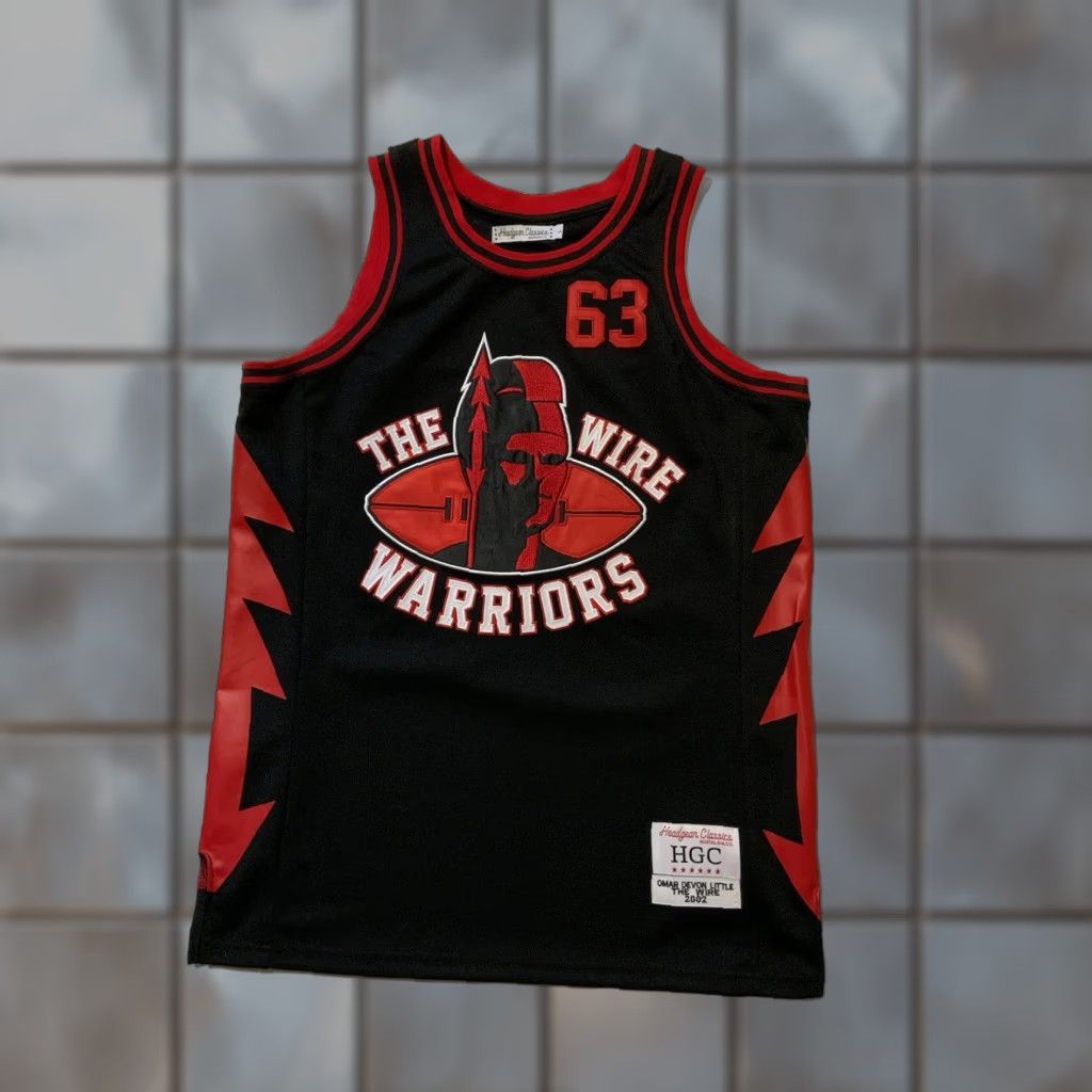 Vintage VINTAGE HeadGear Classics The Wire Omar Devon Little Warriors Basketball Jersey L Adult Black Mens Size US L / EU 52-54 / 3 - 1 Thumbnail