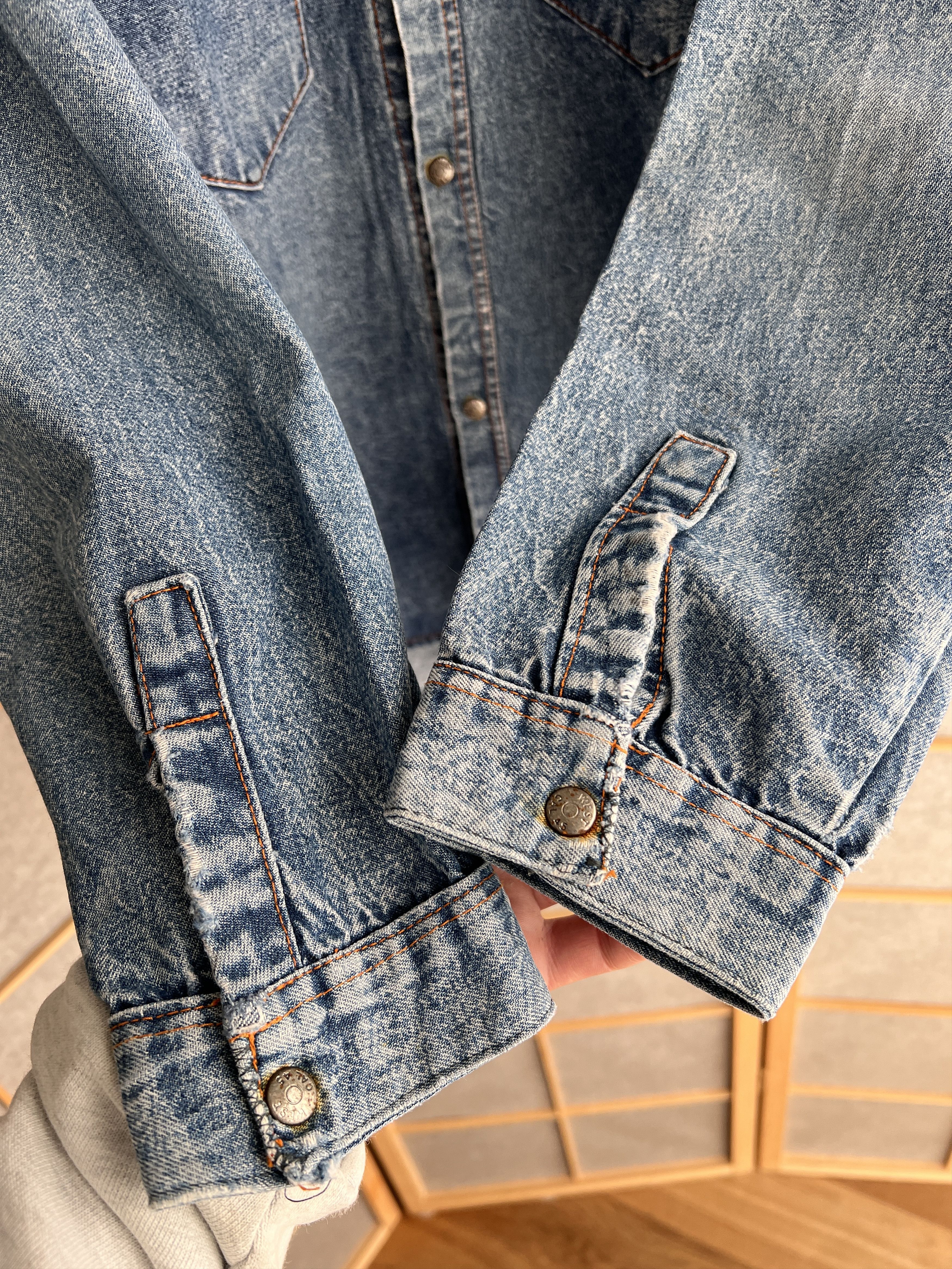 Levi's Vintage Clothing Archive 70s 80s Levis vintage orange tab western denim shirt Size US L / EU 52-54 / 3 - 14 Thumbnail