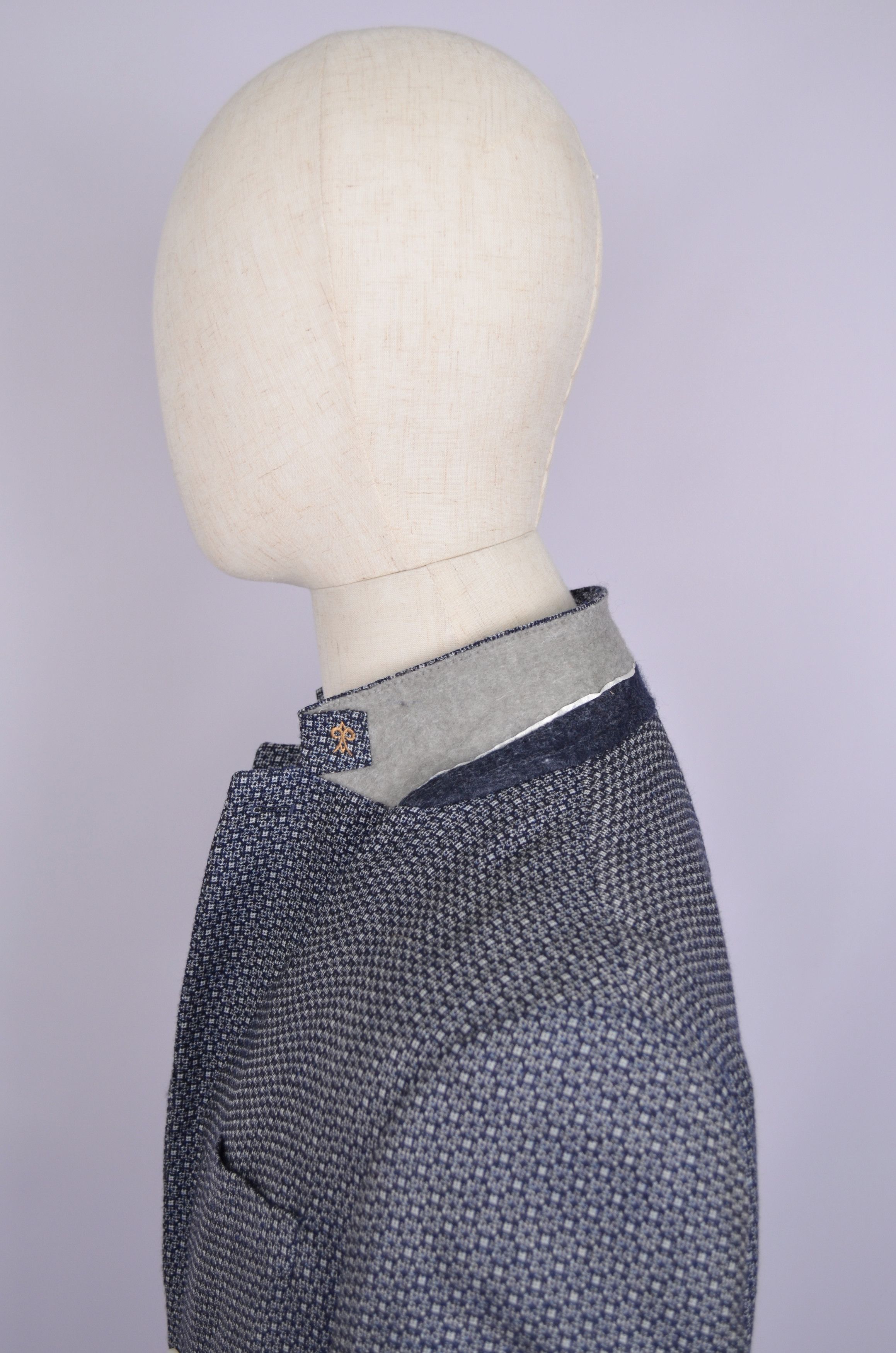 Designer Damat Guabello 100% Wool Knit White Blazer Jacket Size US42 Size 42R - 8 Thumbnail