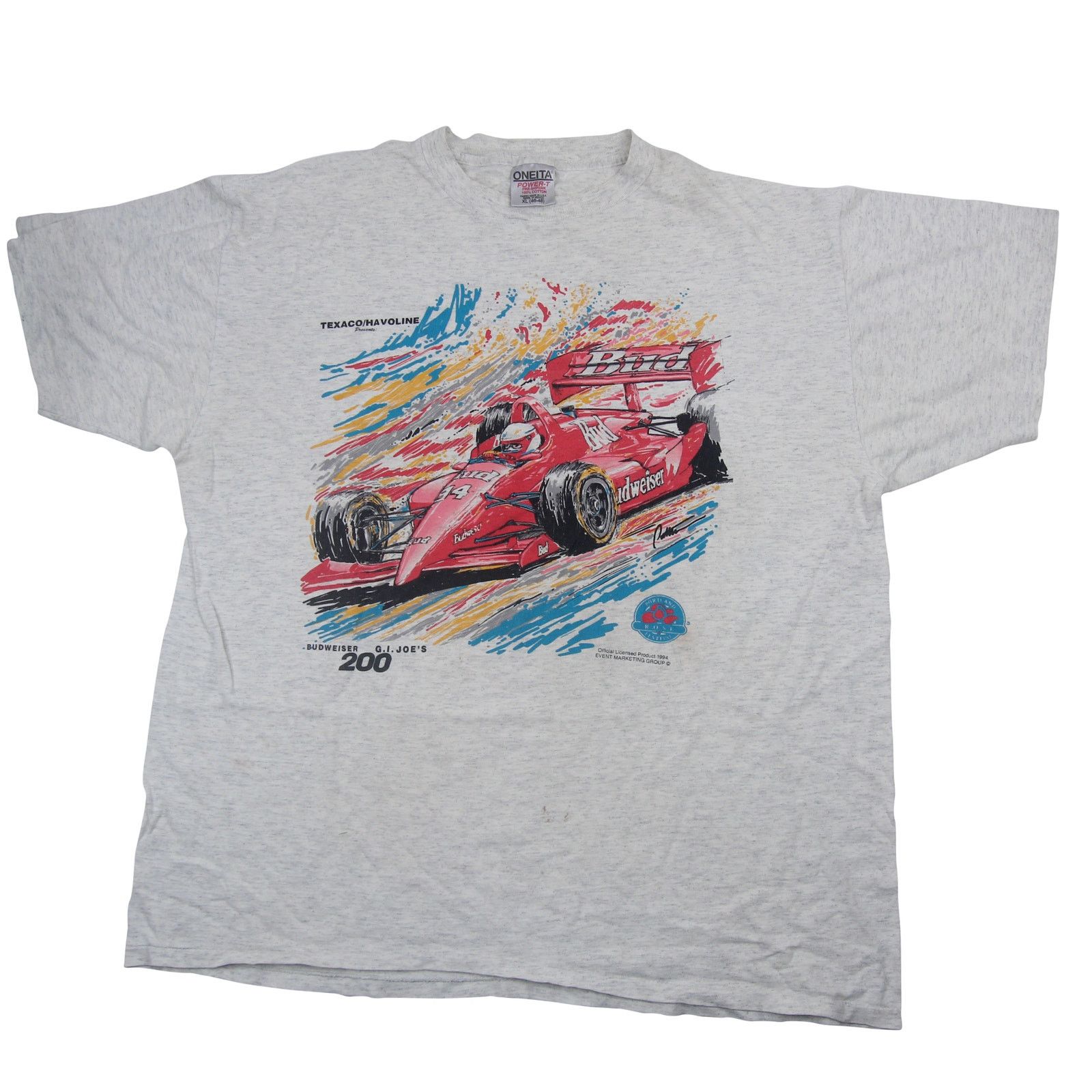 Budweiser × Vintage Vintage Budweiser G.I. Joe 200 Indie Racing Graphic T Shirt Size US XL / EU 56 / 4 - 1 Thumbnail
