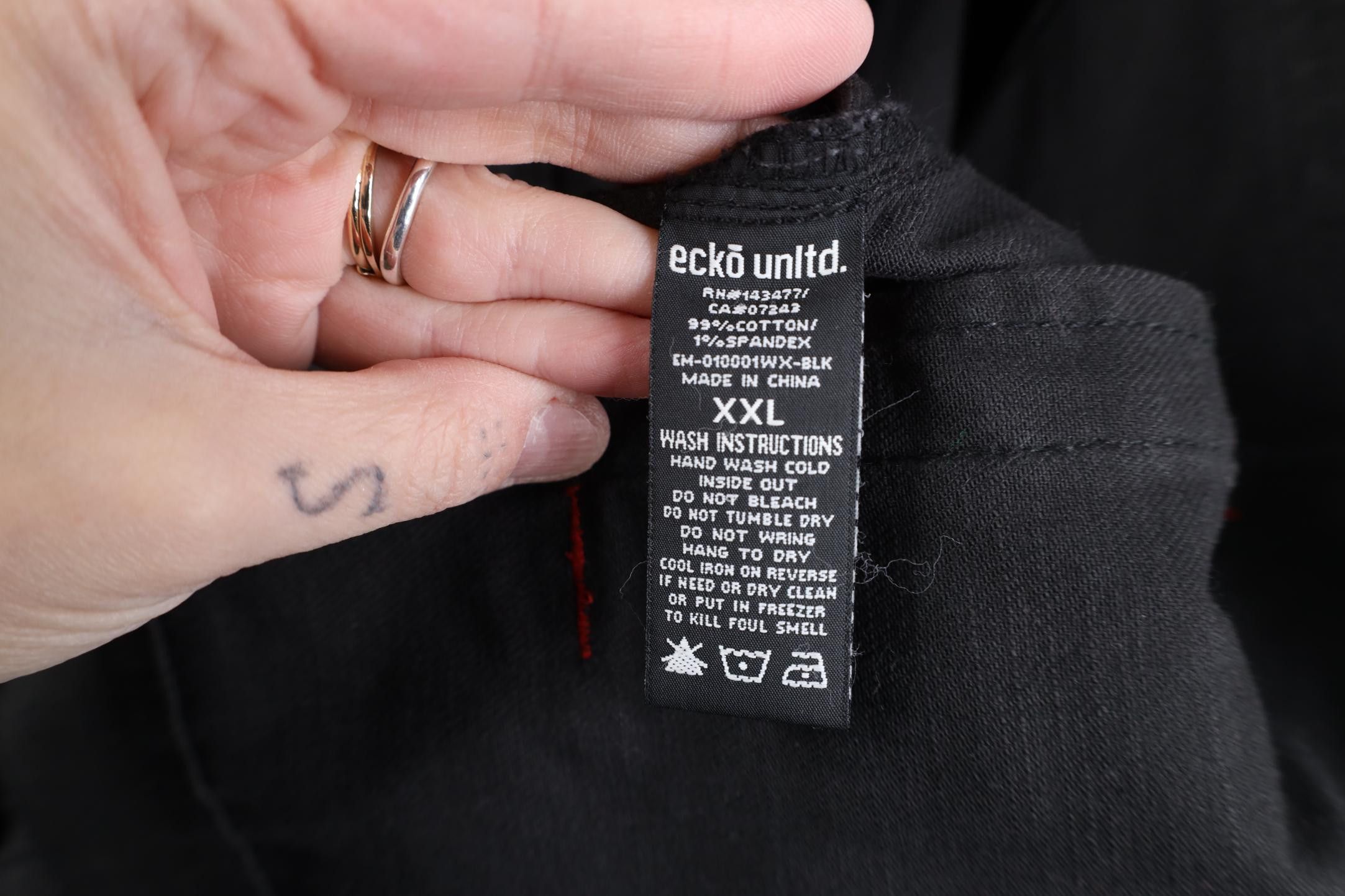 Ecko Unltd. Vintage Y2K Ecko Cotton Denim Jean Trucker Jacket Black Size US XXL / EU 58 / 5 - 12 Thumbnail