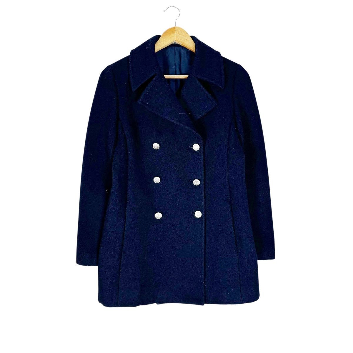 Yohji Yamamoto ☀️INED JAPAN DOUBLE BREASTED SHAWL COLLAR JACKET Size M / US 6-8 / IT 42-44 - 2 Thumbnail
