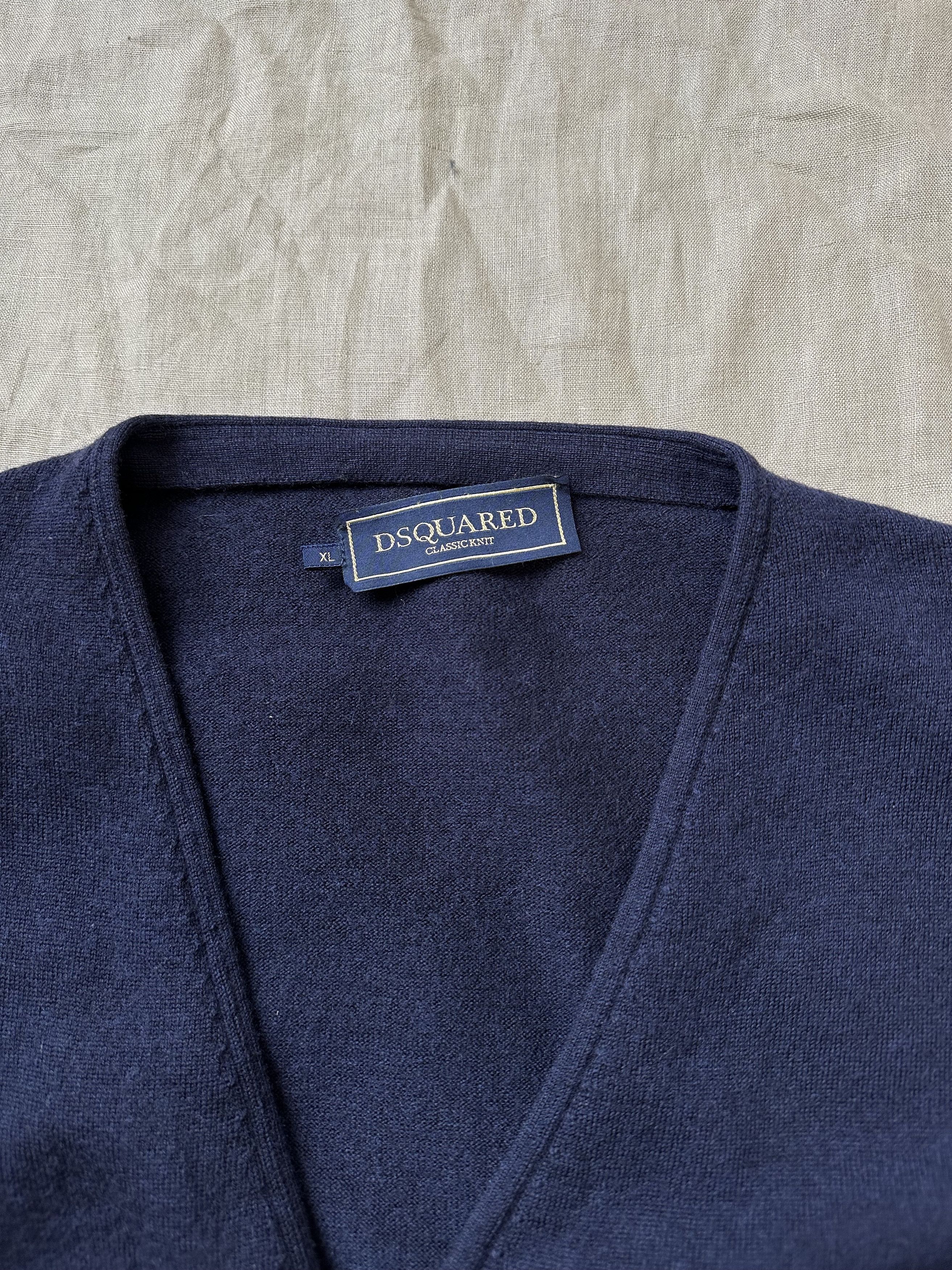 Dsquared2 Dsquared Classic Knit Wool Cardigan 5915AC Size US M / EU 48-50 / 2 - 2 Thumbnail