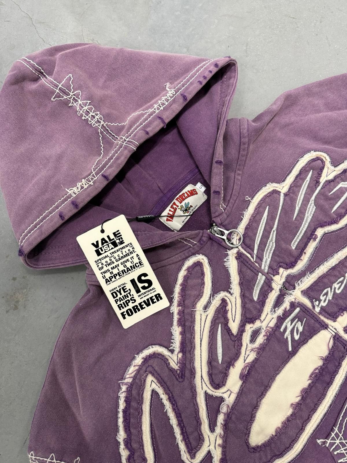 Vale Vale Forever Valley Dreams Purple Religion Zip Up Hoodie Size US S / EU 44-46 / 1 - 3 Thumbnail