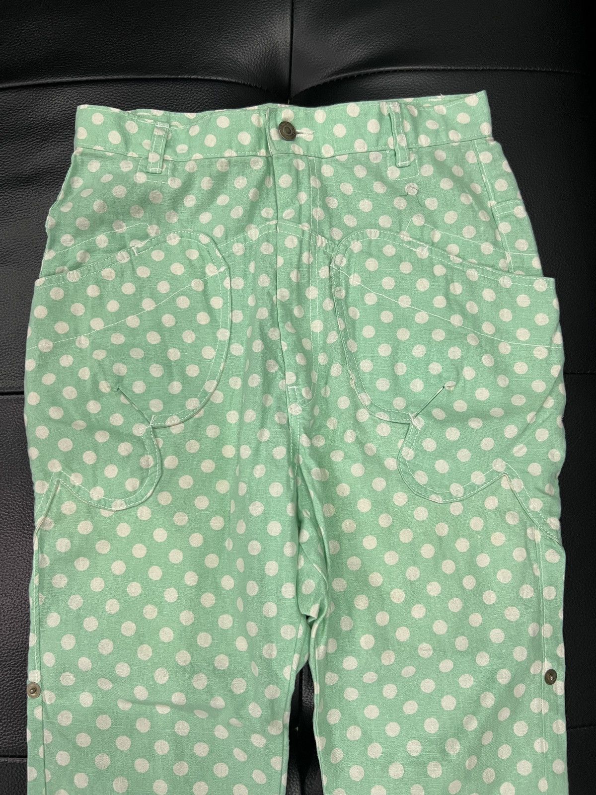 mercibeaucoup mercibeaucoup, Polka Dot Straight Leg Trousers Size 25" / US 0 / IT 36 - 3 Thumbnail