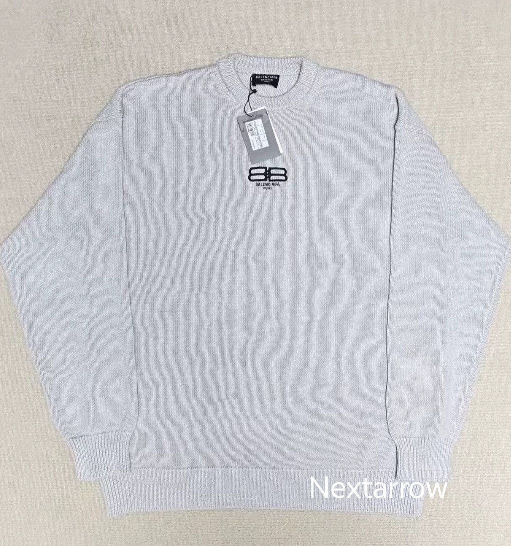 Balenciaga Balenciaga 23ss Double B Embroidered Logo Knit2412-Nextarrow Size US XS / EU 42 / 0 - 1 Thumbnail
