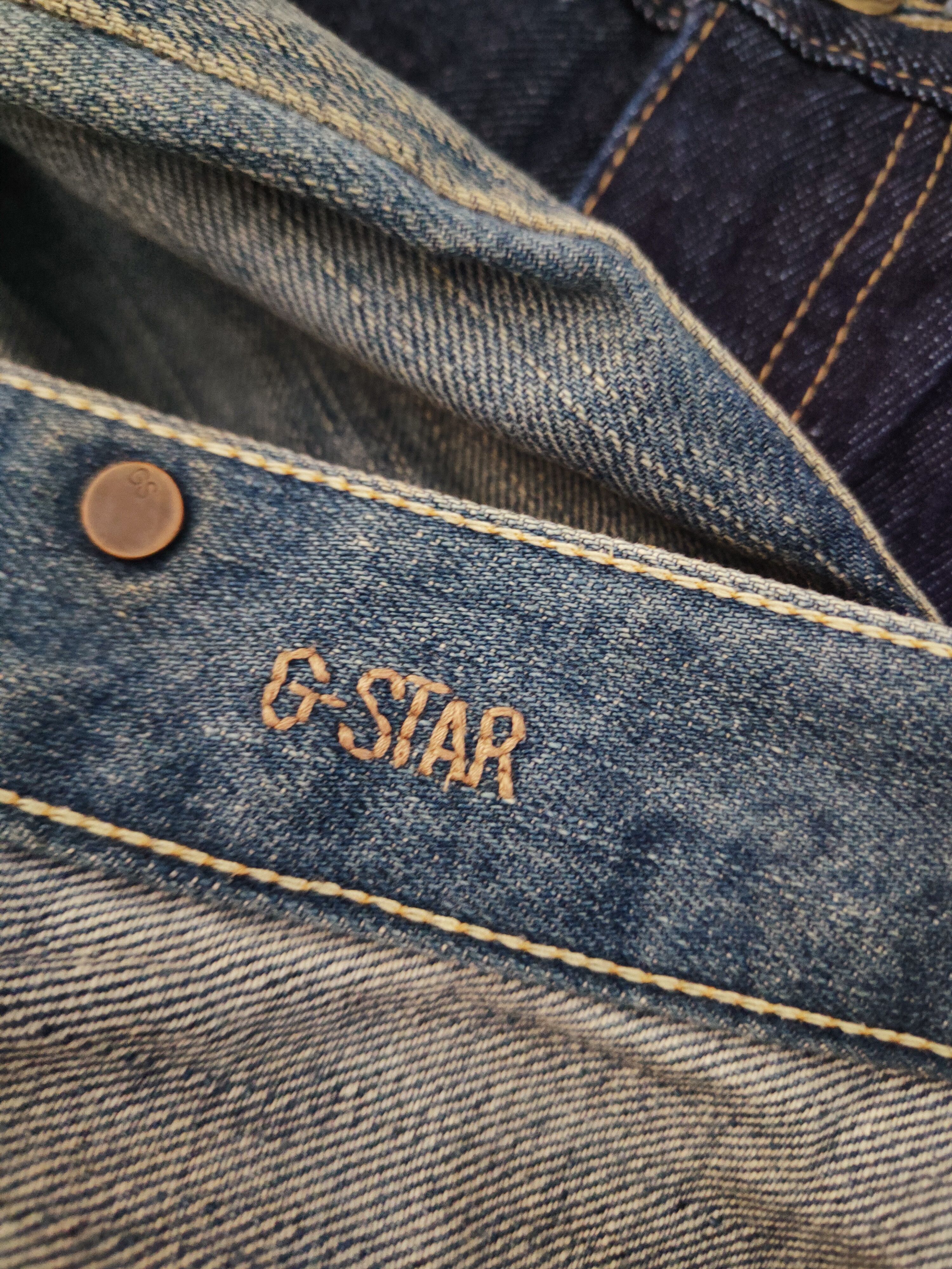 G-Star × Vintage Vintage Gstar Blue Faded Distressed Ripped Jeans Size US 29 - 19 Thumbnail