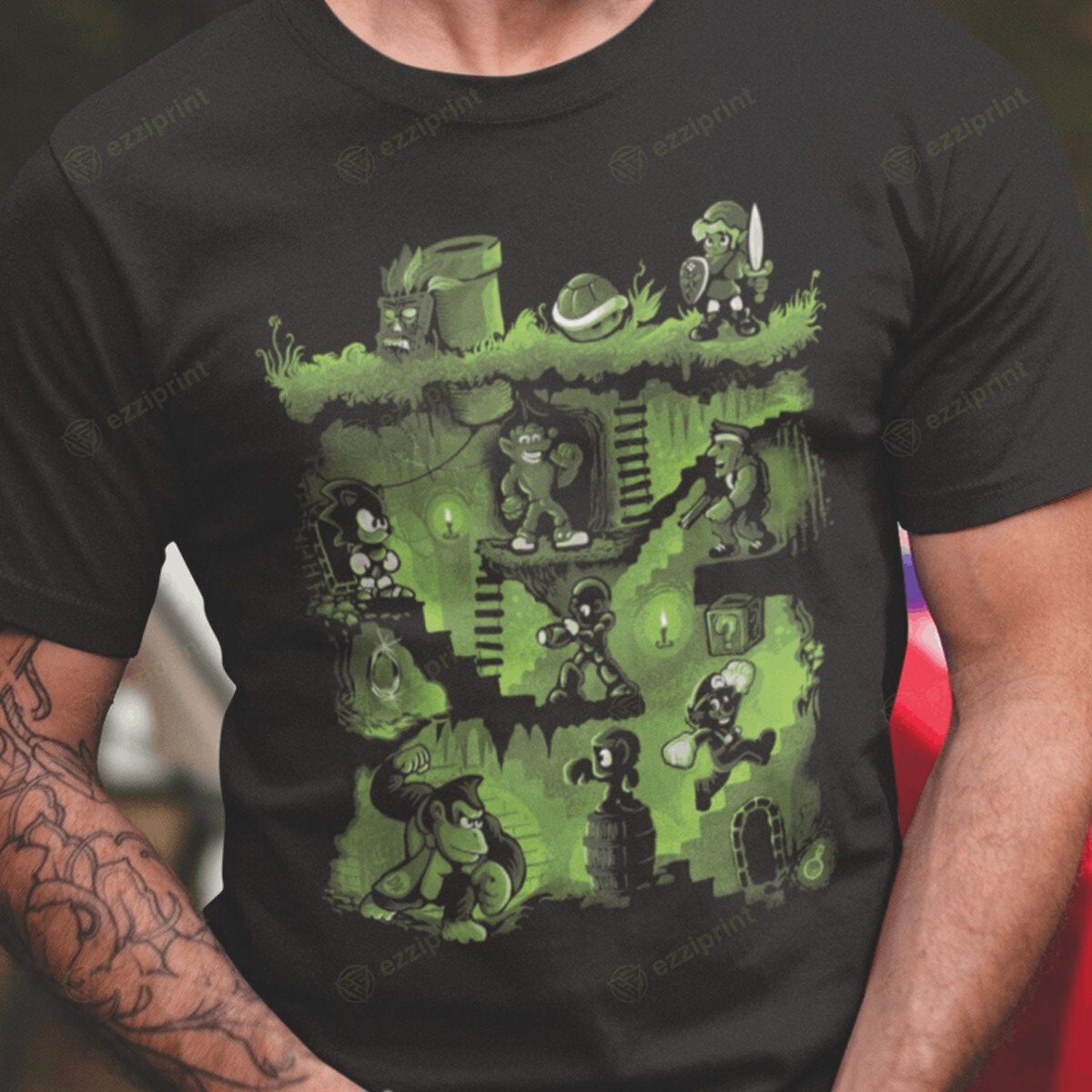 The Unbranded Brand Game Platform Video Game Characters T-Shirt Size US L / EU 52-54 / 3 - 1 Thumbnail